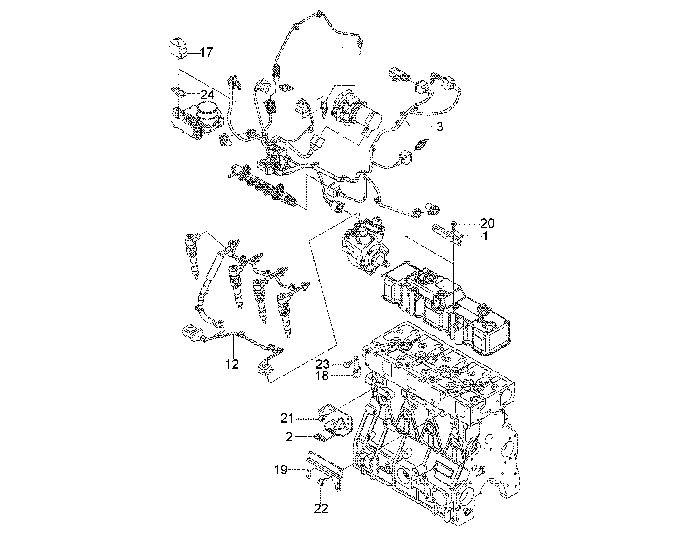 КОМПЛЕКТ КАБЕЛЕЙ 12234801 LIEBHERR