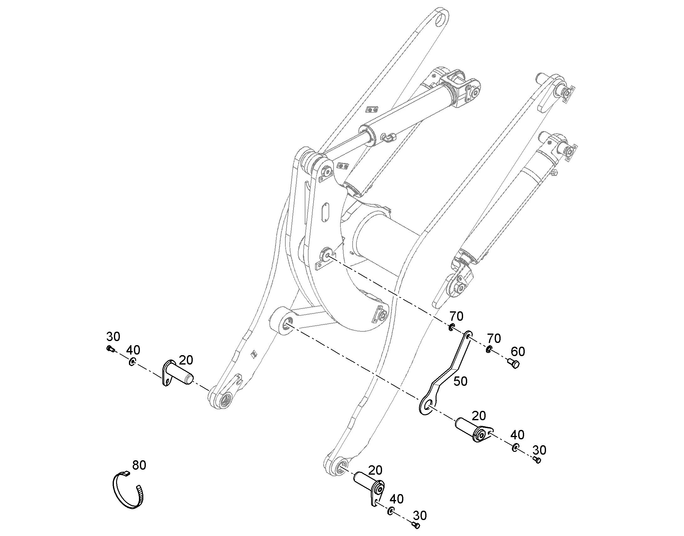 СКОБА ПРЕДОХРАНИТЕЛЬНАЯ 12587886 LIEBHERR