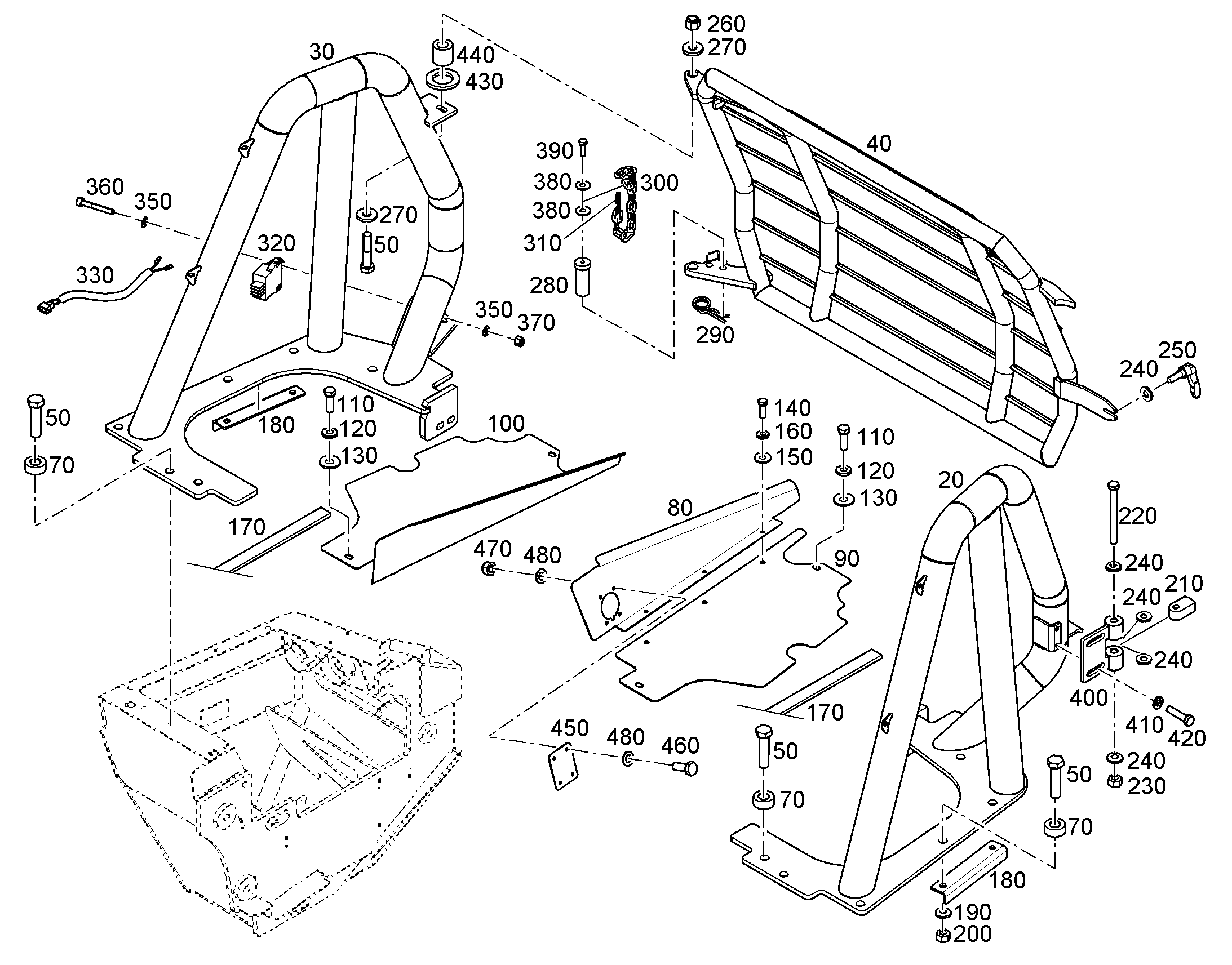 БОКОВИНА СЛЕВА 12482977 LIEBHERR