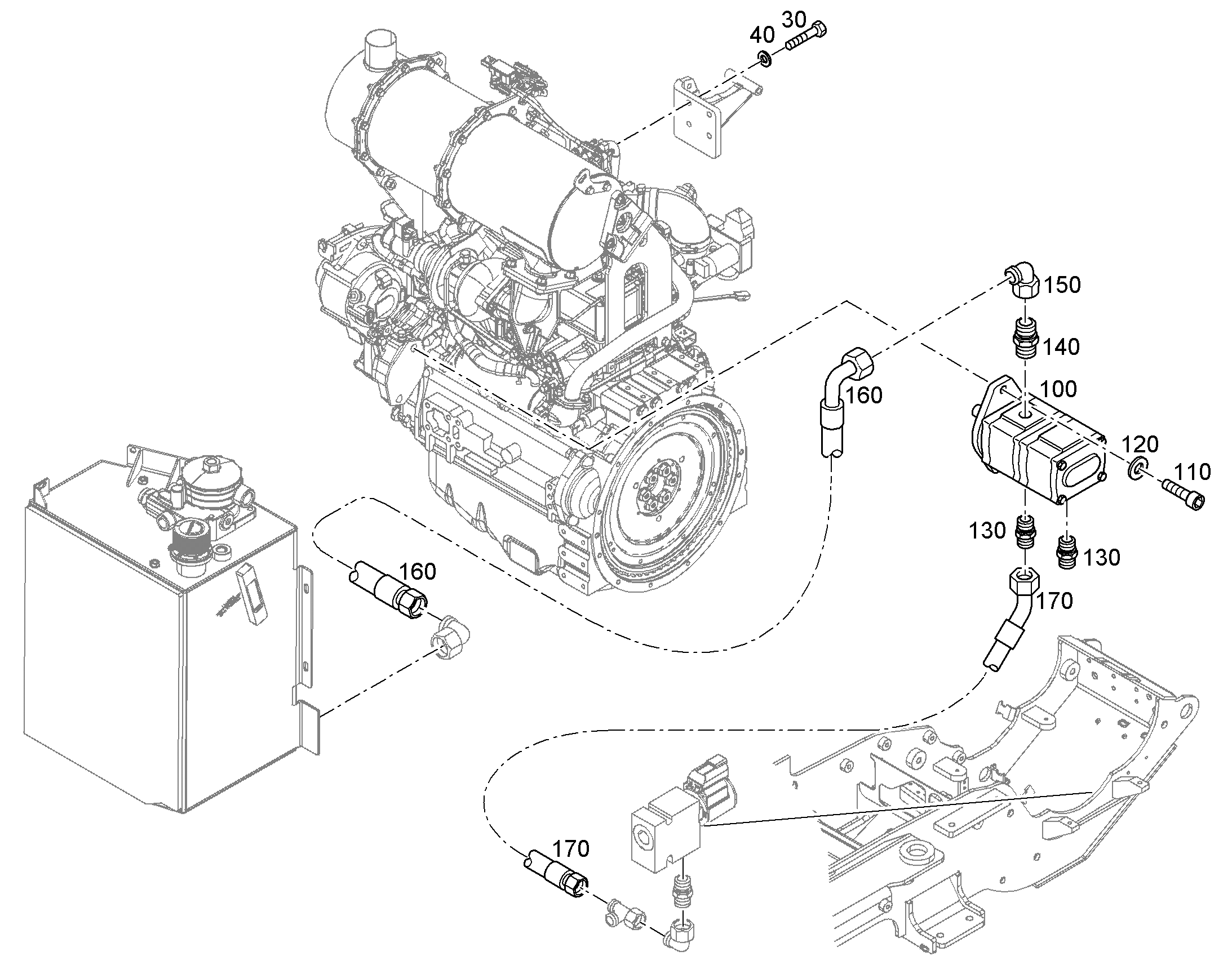 ШЛАНГ 12X650 10292726 LIEBHERR