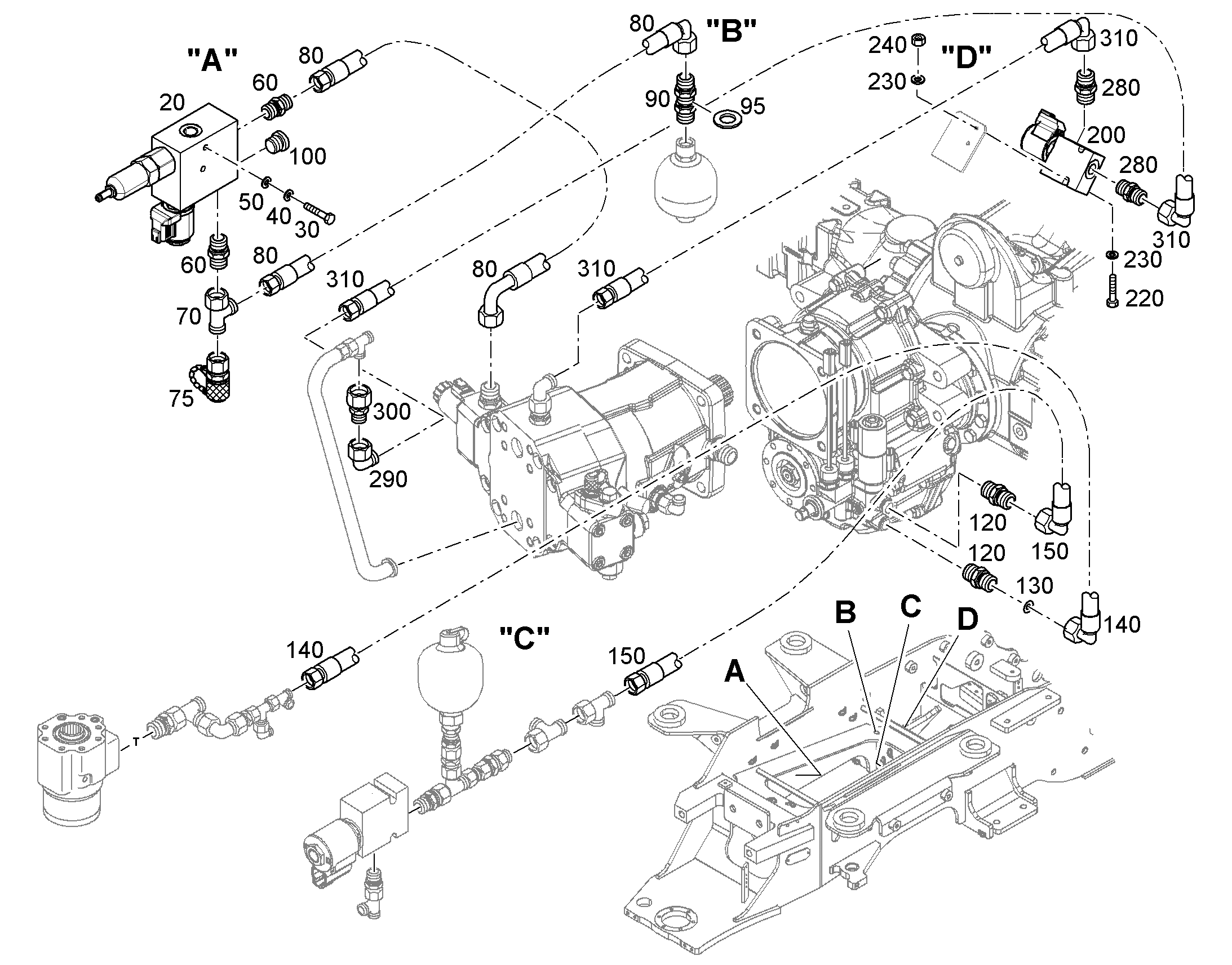 ШЛАНГ 10X550 7020505 LIEBHERR