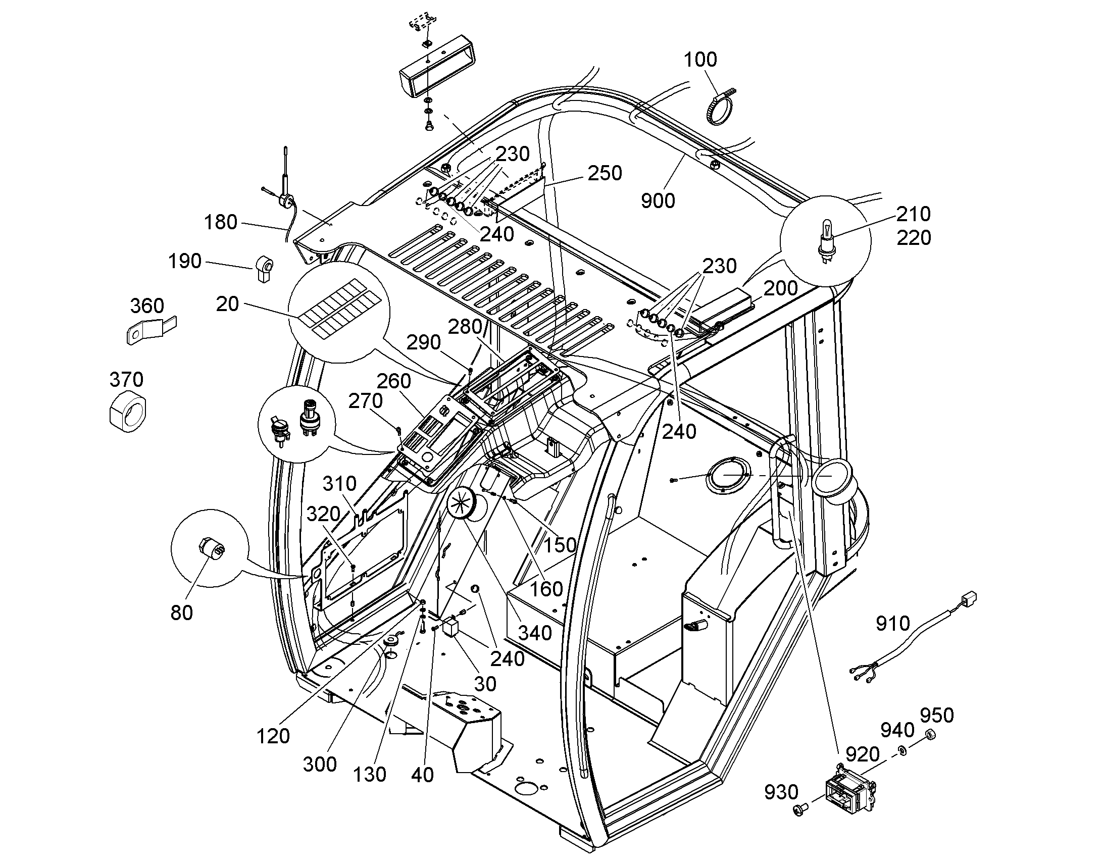 ПЕРЕКЛЮЧАТЕЛЬ В СБОРЕ 12453617 LIEBHERR