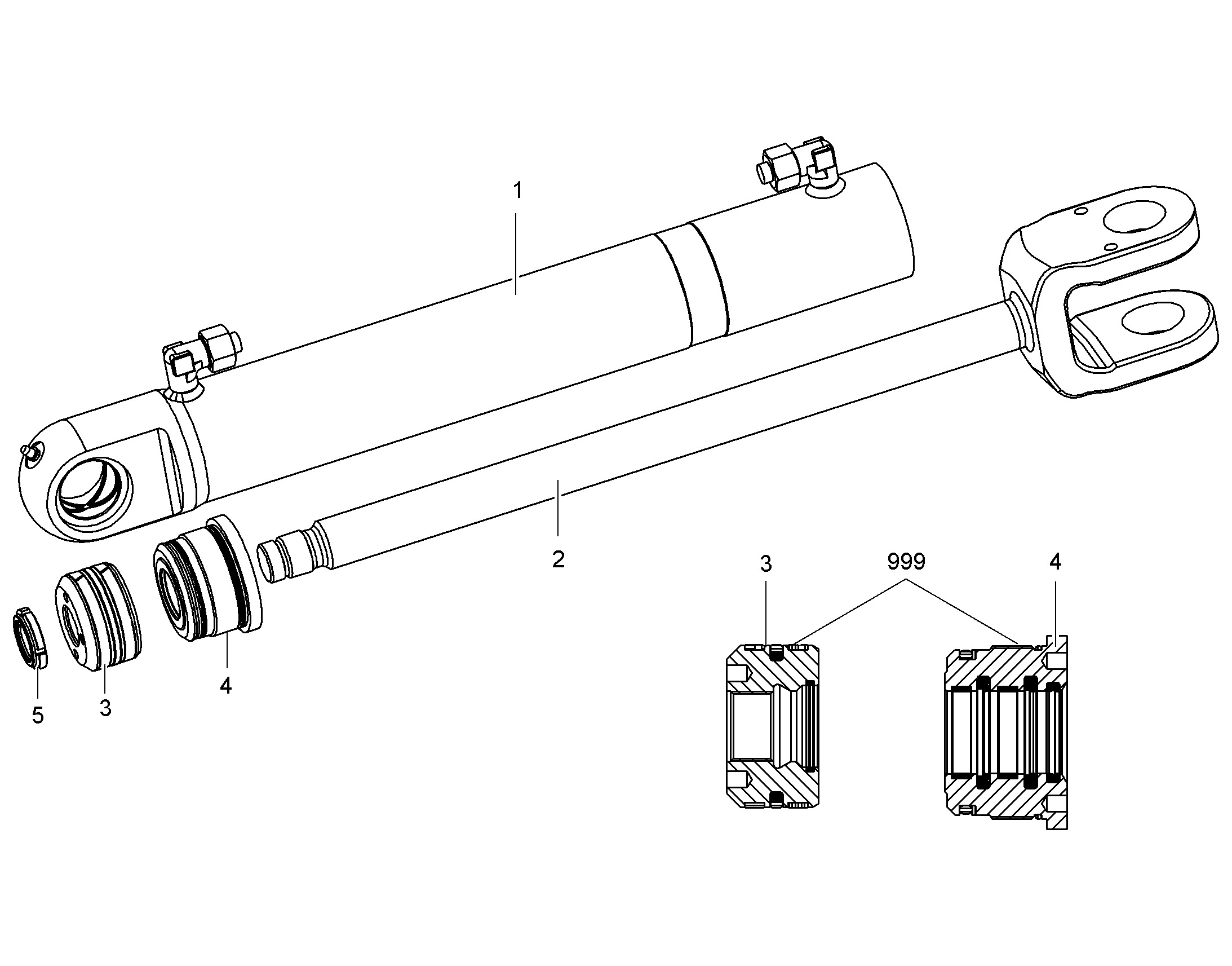 ТРУБКА ЦИЛИНДРА 12233887 LIEBHERR