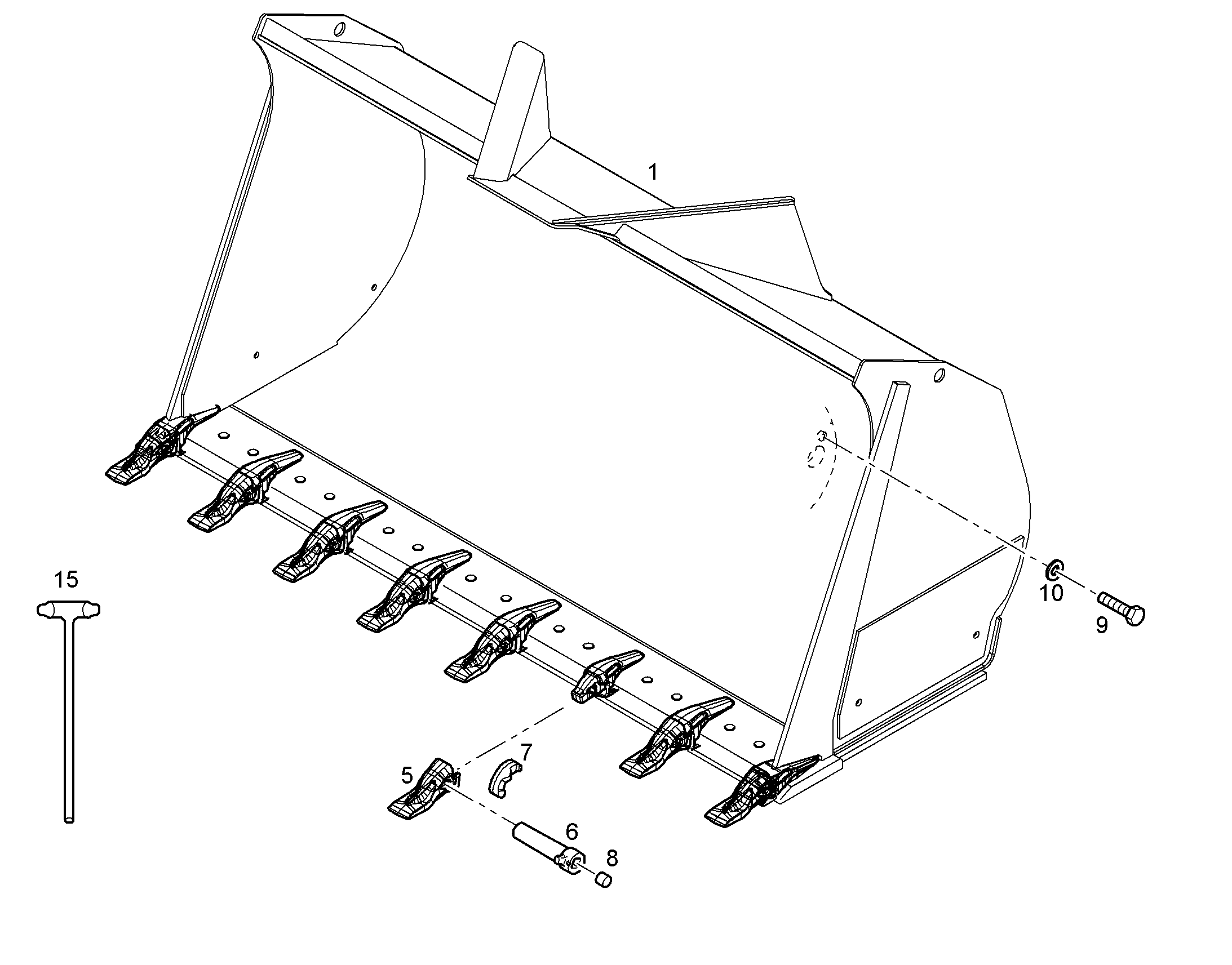 КОВШ 3300mm 4,2m³ 12454663 LIEBHERR