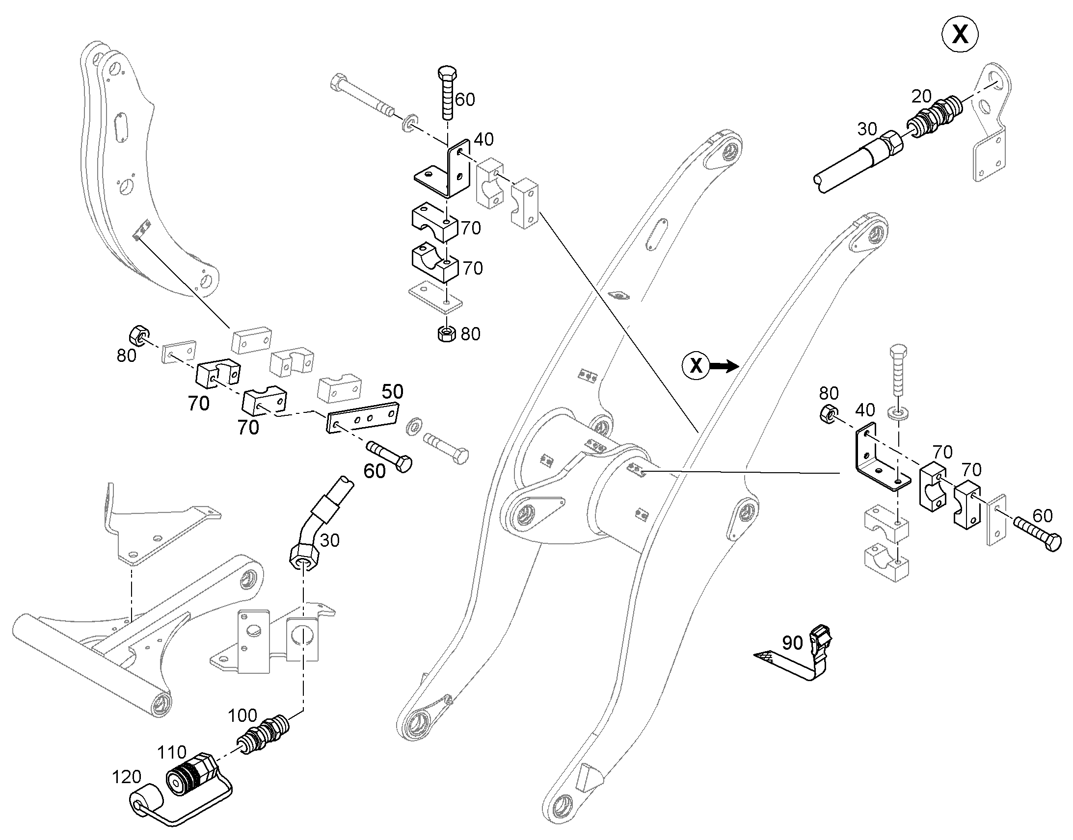 ШЛАНГ 10X2550 10004292 LIEBHERR