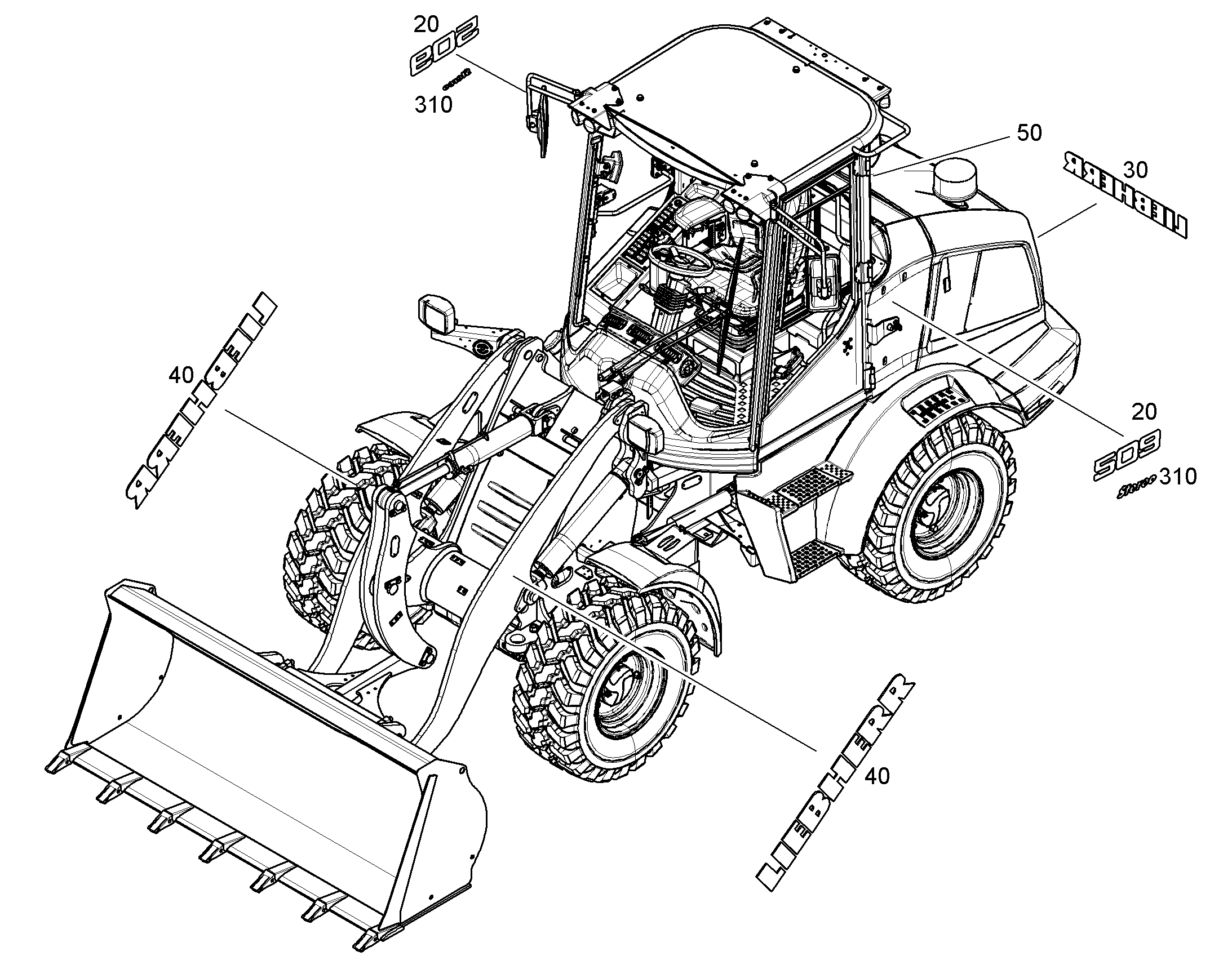 ТАБЛИЧКА СТРЕО STEREO 12489238 LIEBHERR