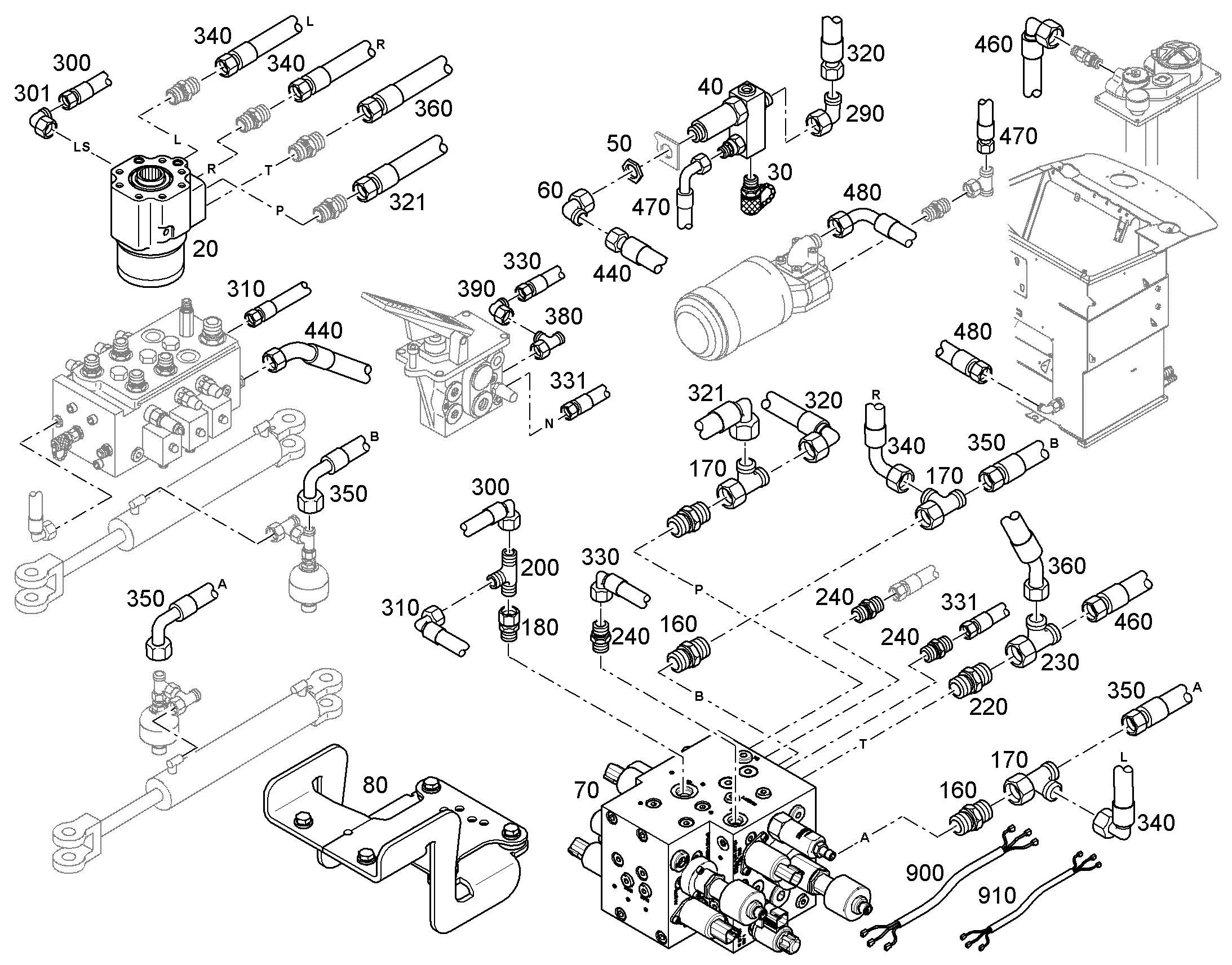 ШЛАНГ 20X850 10003676 LIEBHERR