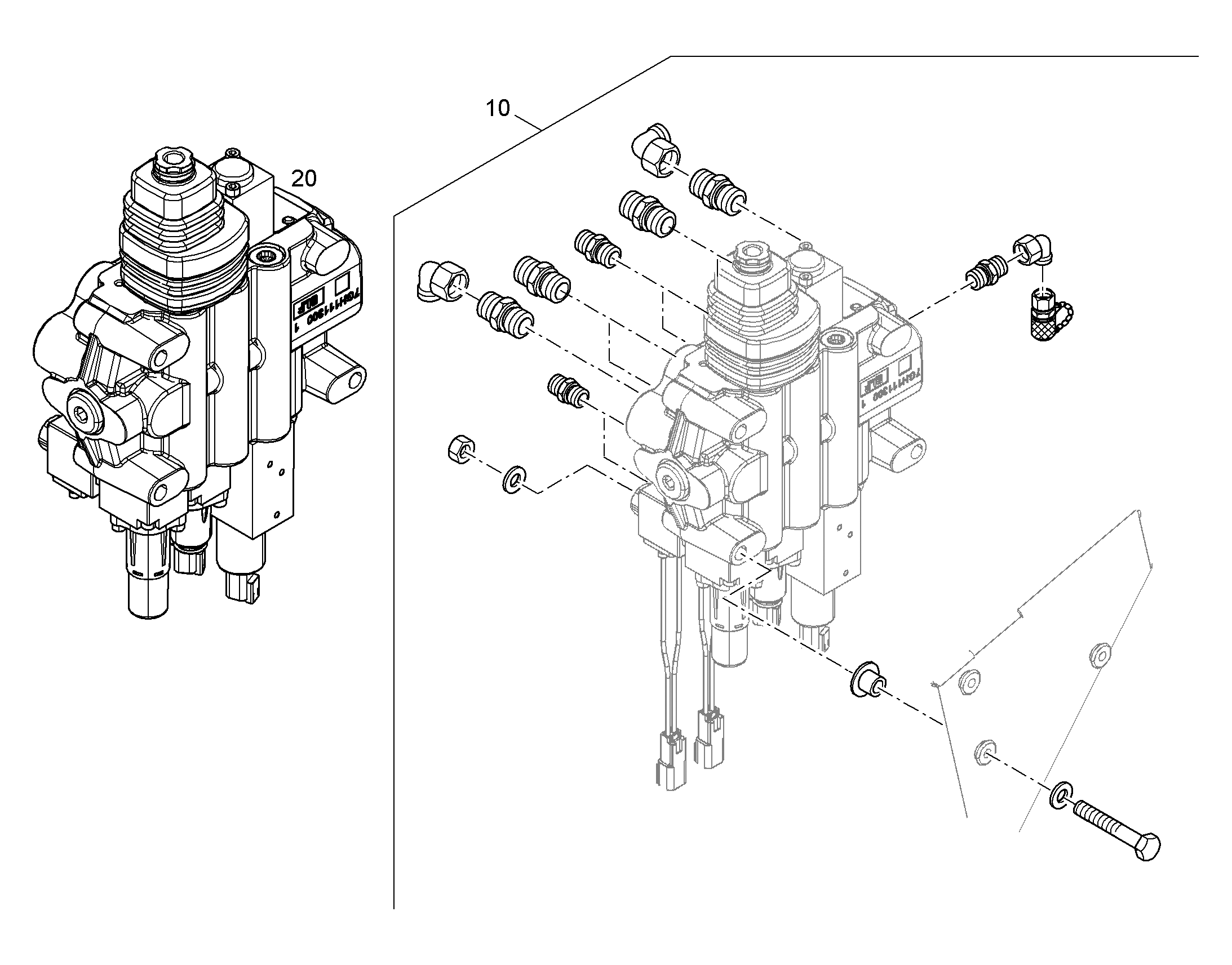 БЛОК УПРАВЛЕНИЯ 12242511 LIEBHERR