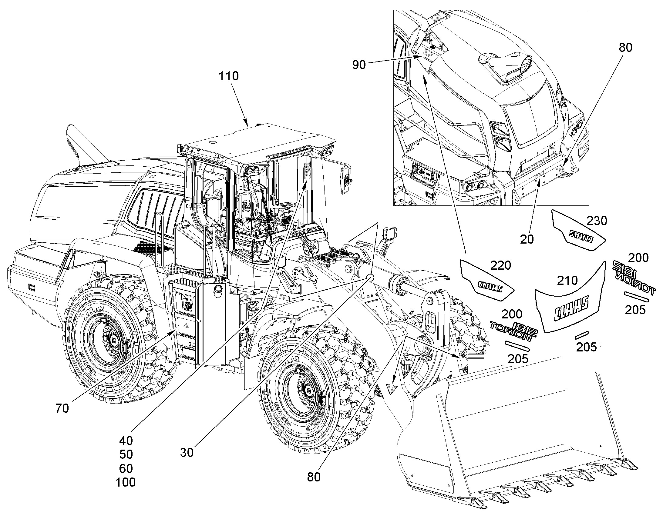 ТАБЛИЧКА TORION 1812 463mmX138mm 12445308 LIEBHERR