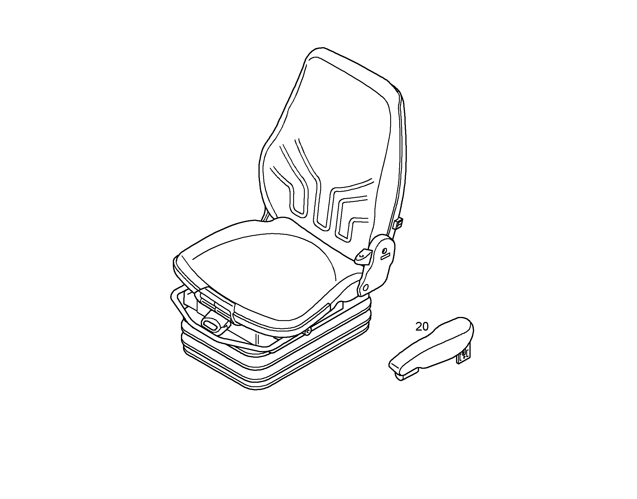 ПОДЛОКОТНИК 11837501 LIEBHERR