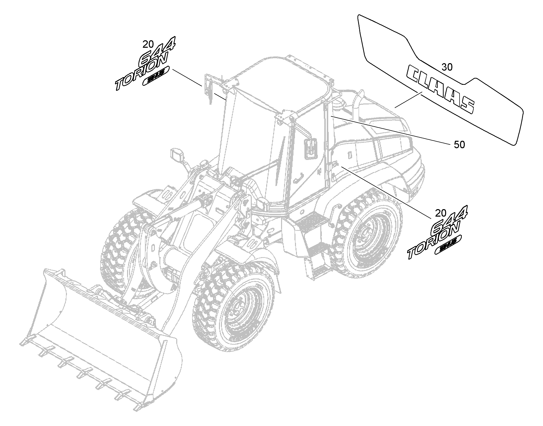 ТАБЛИЧКА CLAAS 12930223 LIEBHERR
