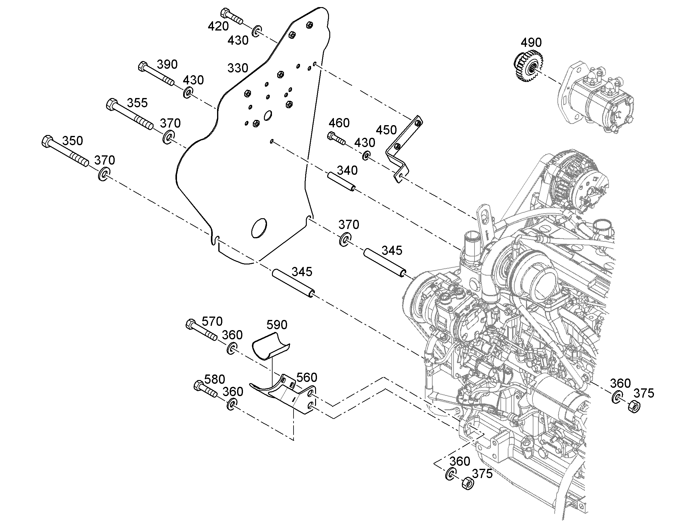 ГИЛЬЗА РАСПОРНАЯ 11X15X103 12960607 LIEBHERR