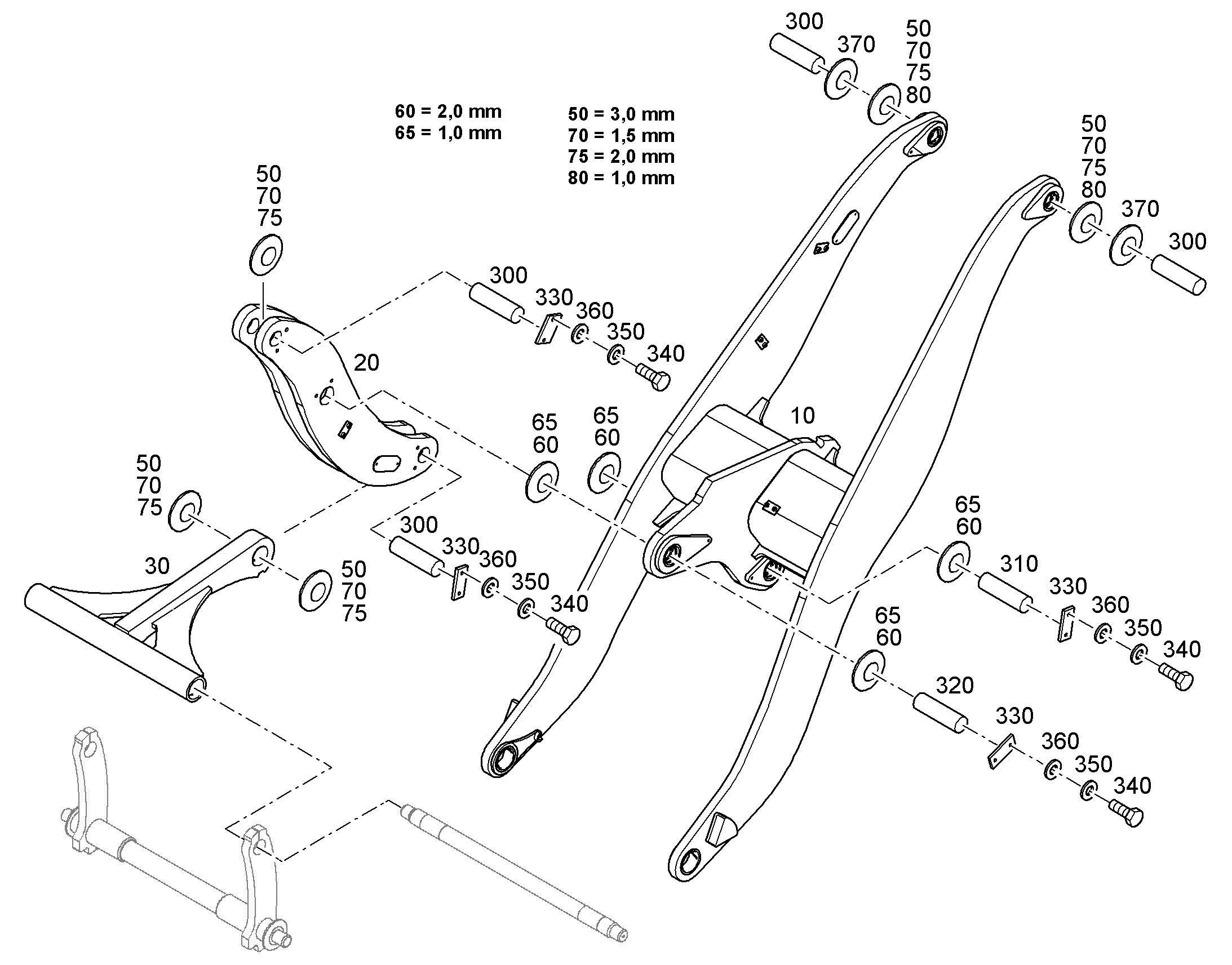 КРОНШТЕЙН КОВША 93029325 LIEBHERR