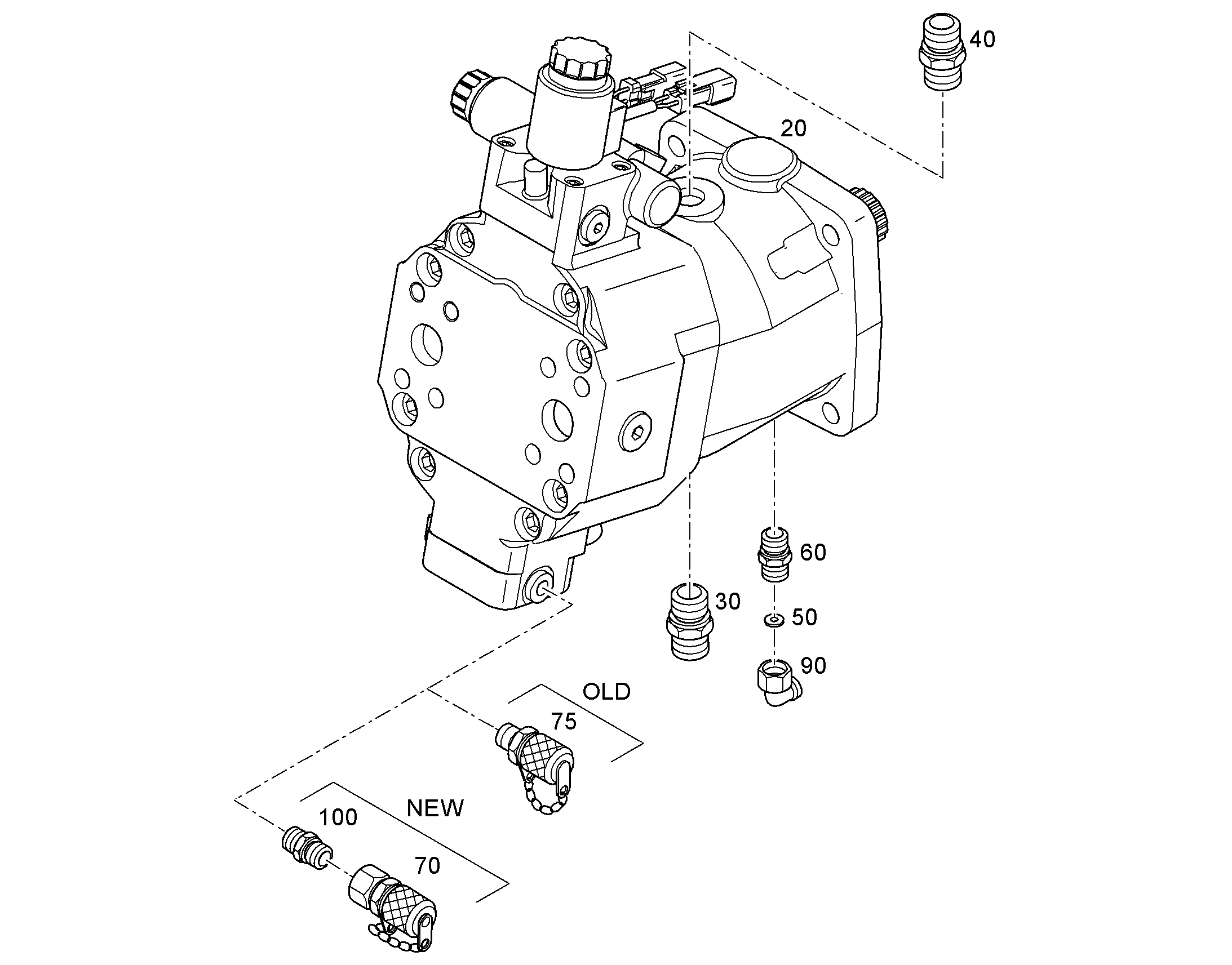 ДВИГАТЕЛЬ РЕГУЛИРУЕМЫЙ A6VM 60cm³/U 12207826 LIEBHERR