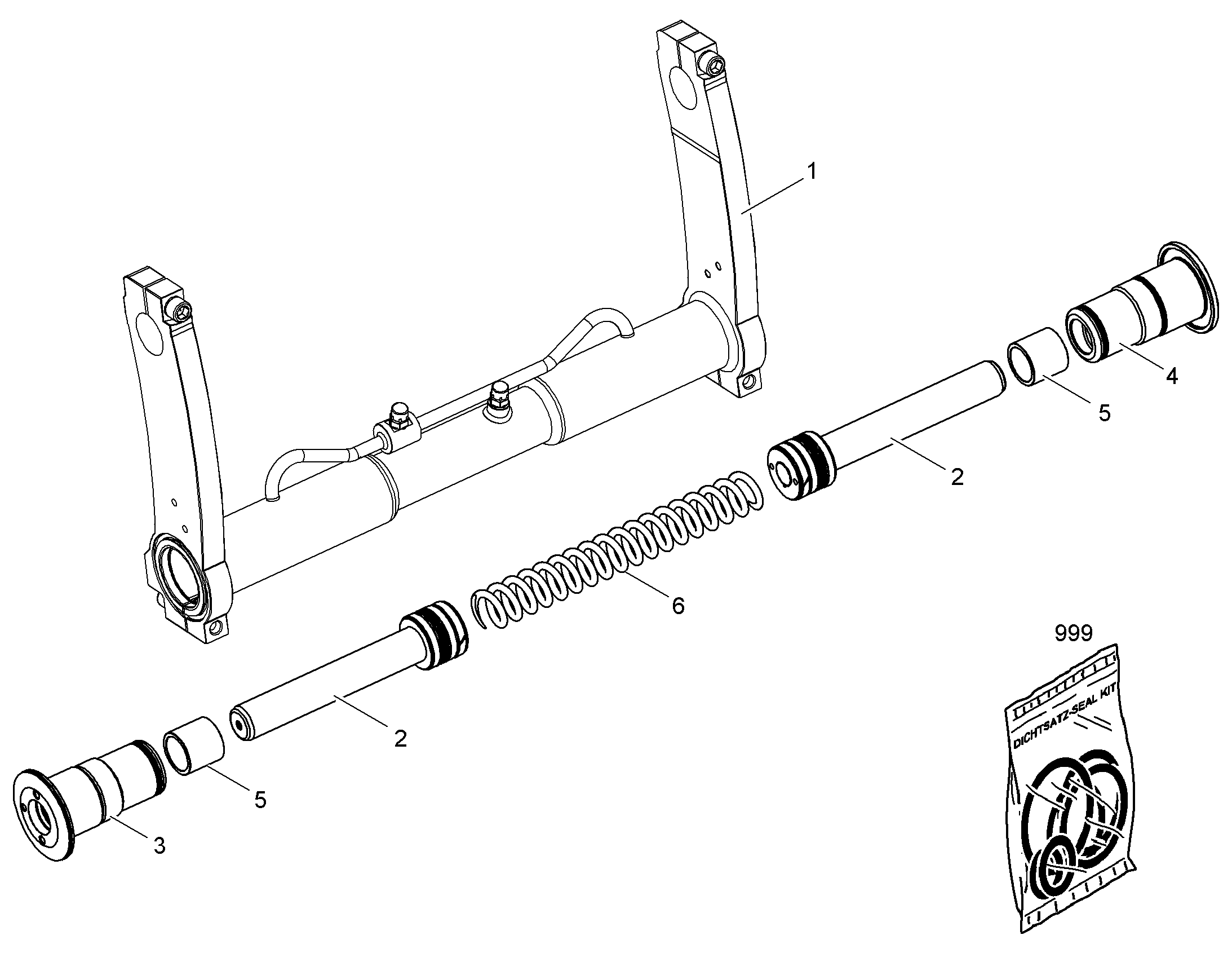 БЫСТРОСЪЕМНЫЙ ЦИЛИНДР 12275809 LIEBHERR