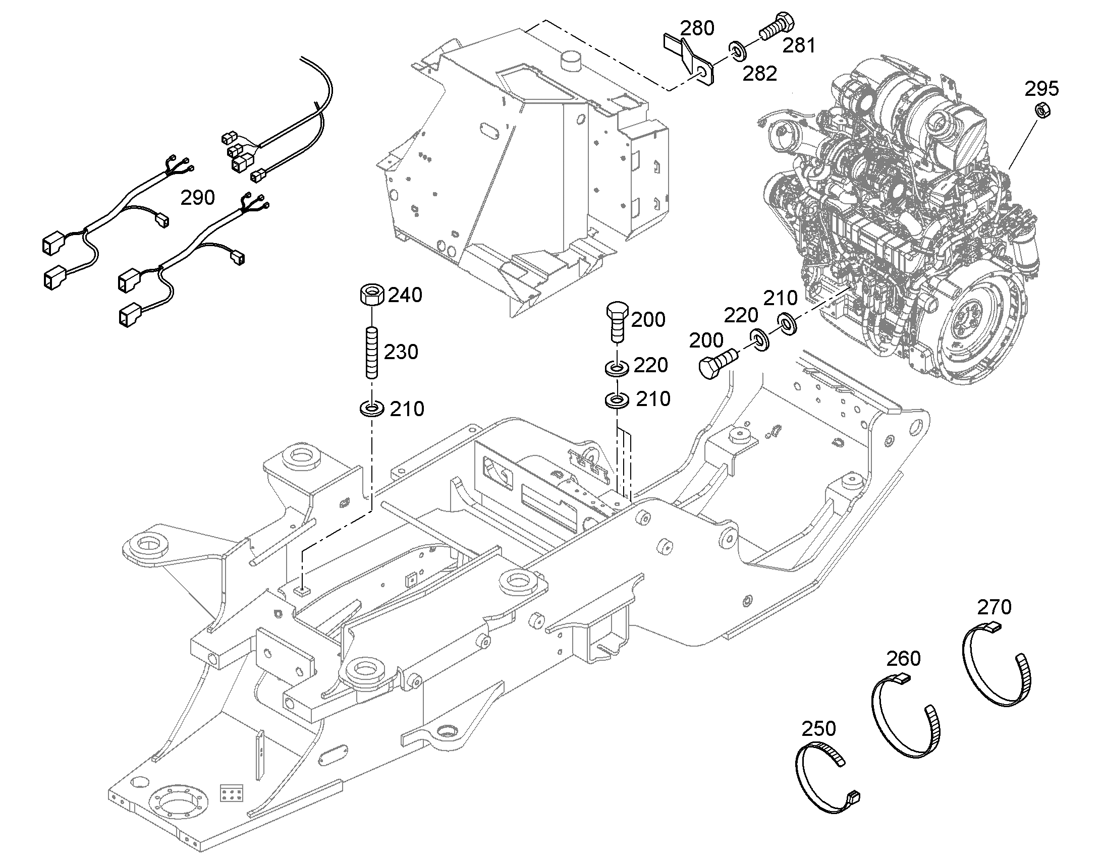 ЦЕНТРАЛЬНЫЙ КАБ.ЖГУТ 12583292 LIEBHERR