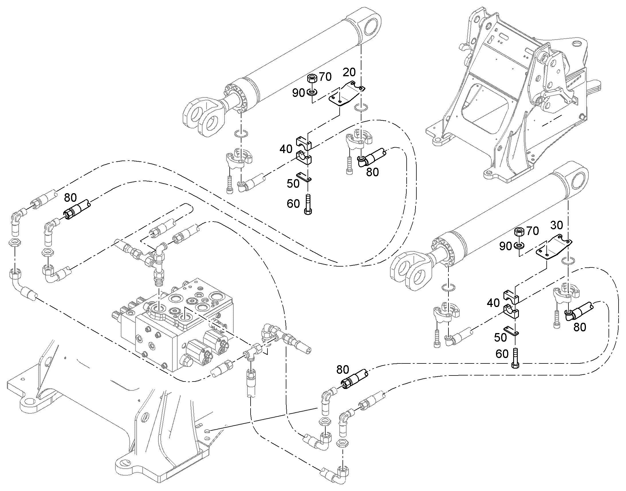 СКОБА ДЛЯ КРЕПЛЕНИЯ ШЛАНГА HRGBPM S1 124 122-130X25 ST 774222108 LIEBHERR