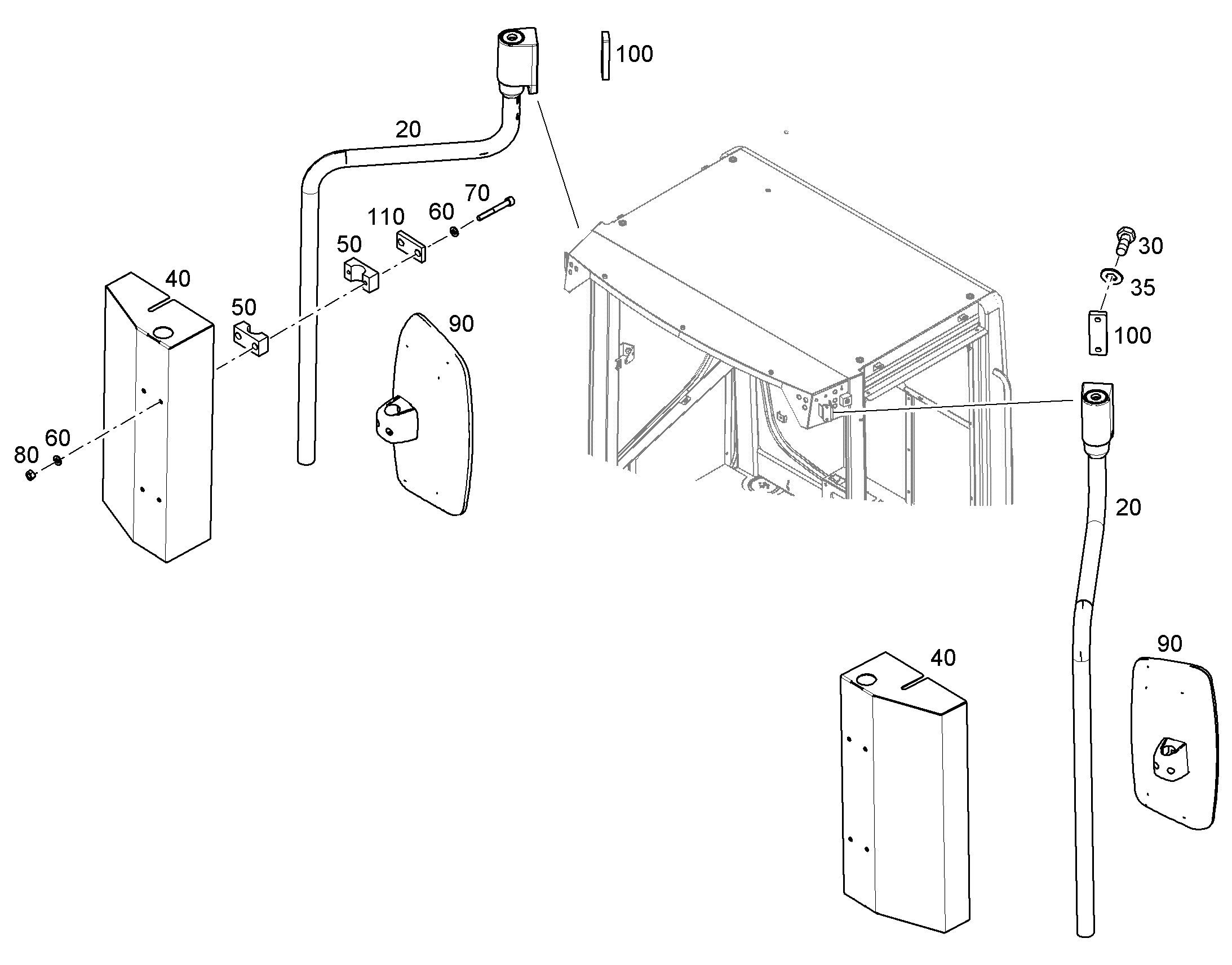 РАСПОР 10X28X79 12487492 LIEBHERR