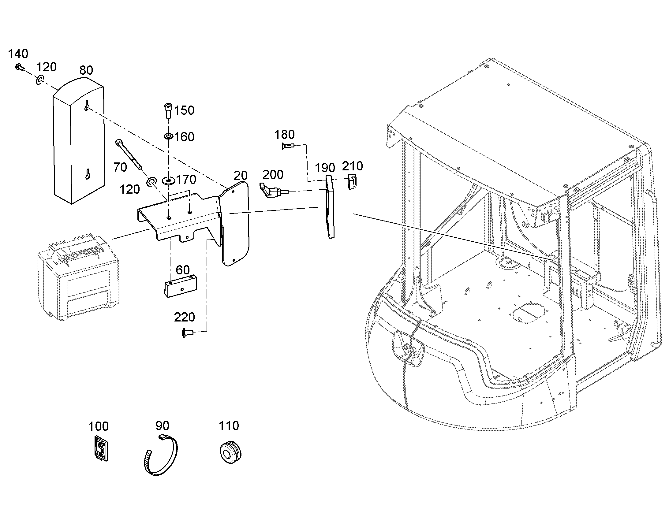 WEIGHING CARD BOX 10650708 LIEBHERR