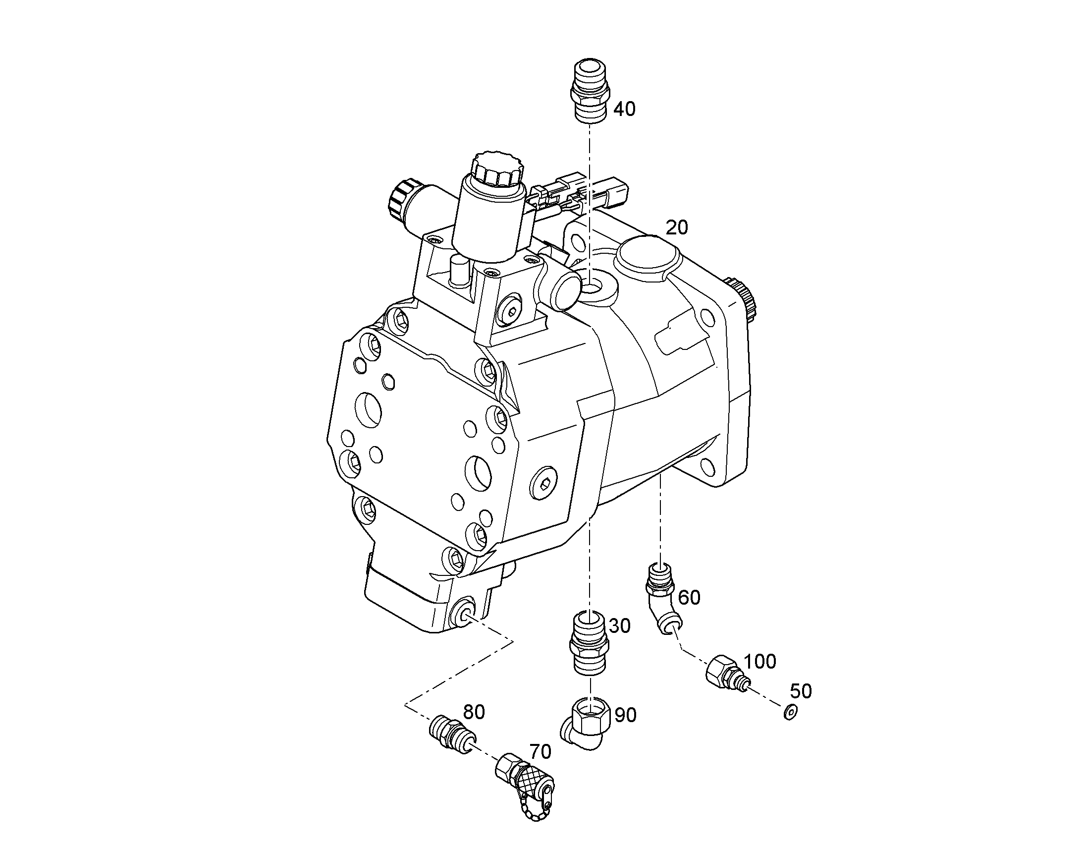 ДВИГАТЕЛЬ РЕГУЛИРУЕМЫЙ A6VM 107cm³/U 12235879 LIEBHERR