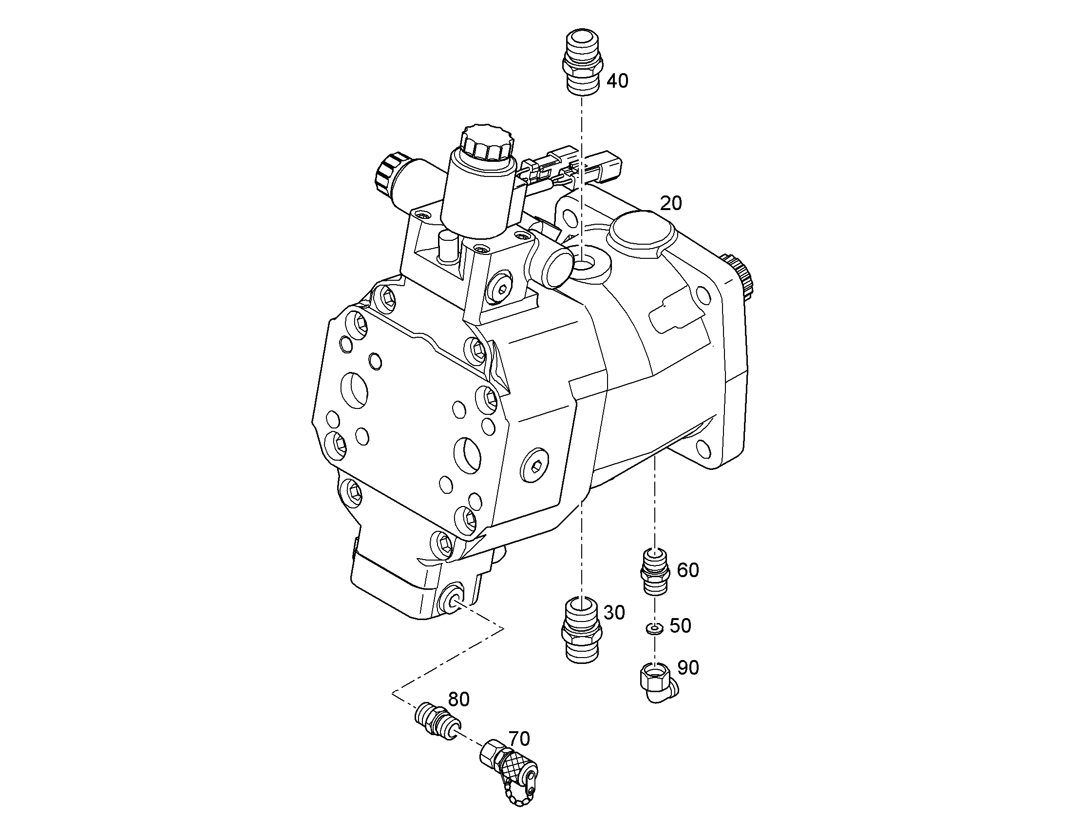 ДВИГАТЕЛЬ РЕГУЛИРУЕМЫЙ A6VM 080cm³/U 12235877 LIEBHERR