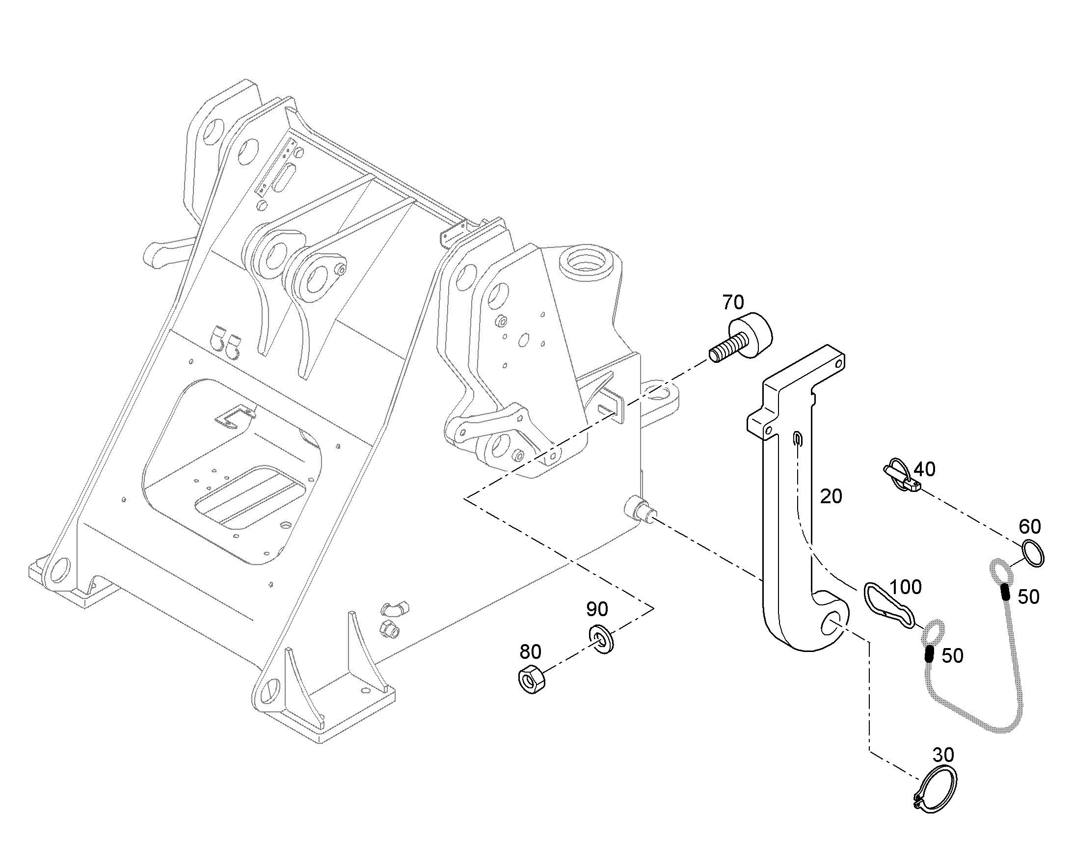 КРЮК ПОЖАРНЫЙ КАРАБИННЫЙ 12261914 LIEBHERR