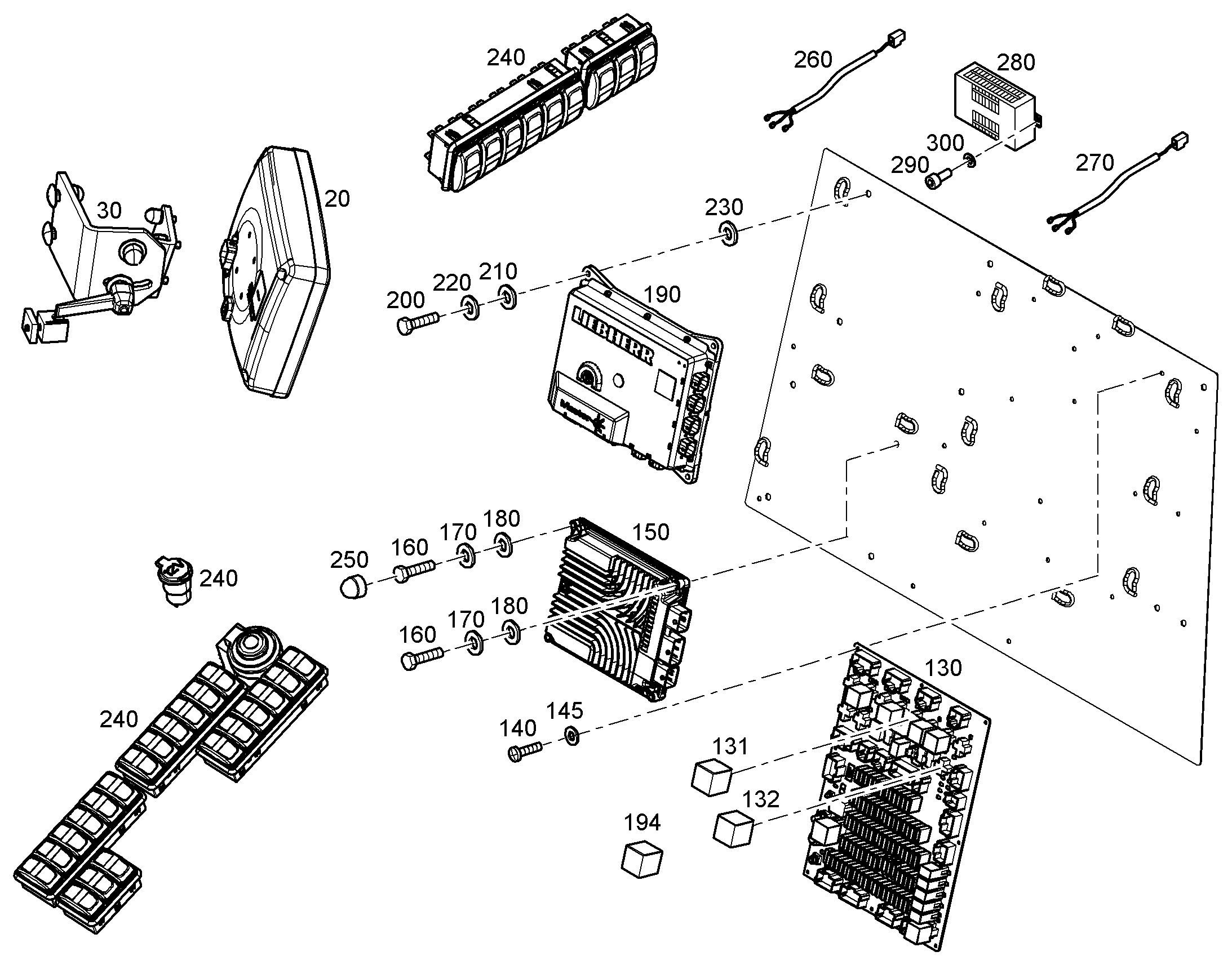 ПЕРЕКЛЮЧАТЕЛЬ В СБОРЕ 13589921 LIEBHERR