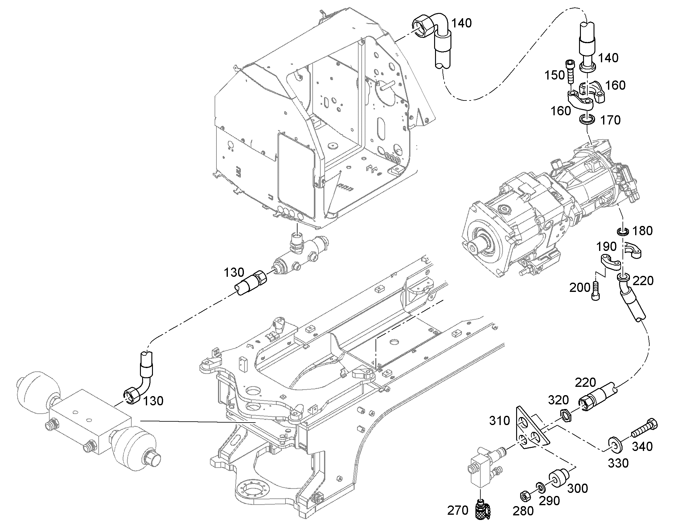 ШЛАНГ 20X1450 10019047 LIEBHERR