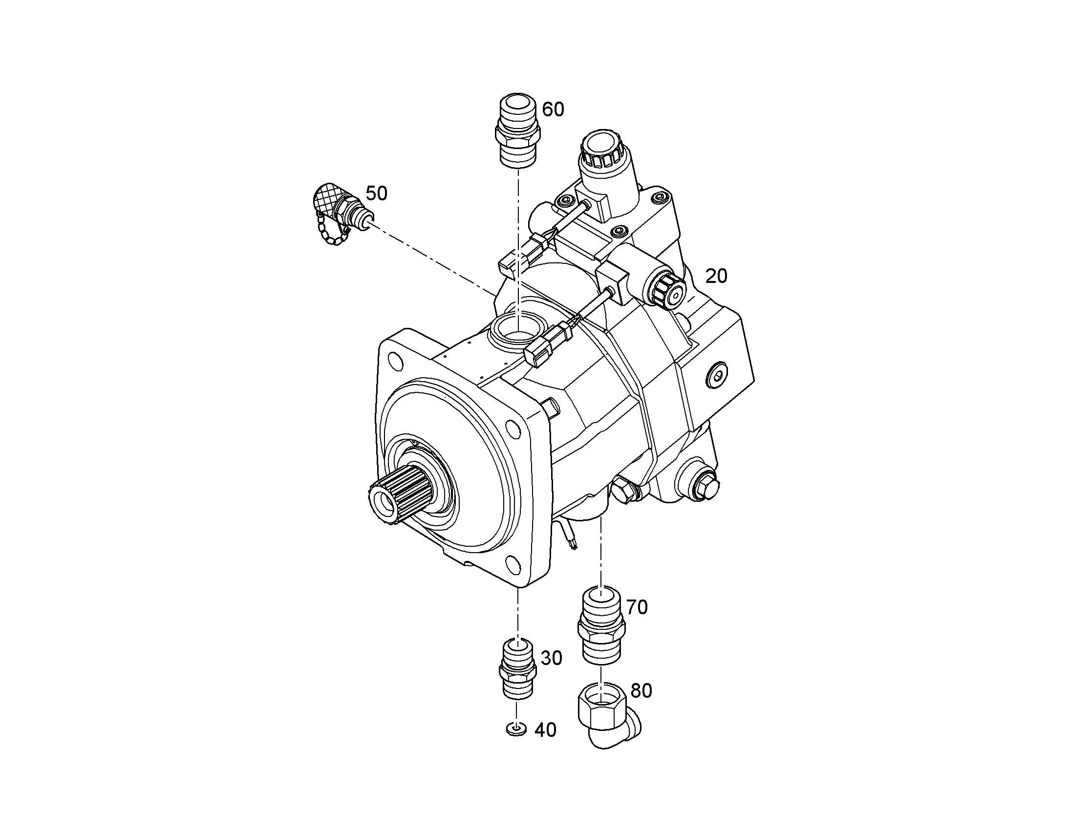ДВИГАТЕЛЬ РЕГУЛИРУЕМЫЙ A6VM 107cm³/U 12258382 LIEBHERR