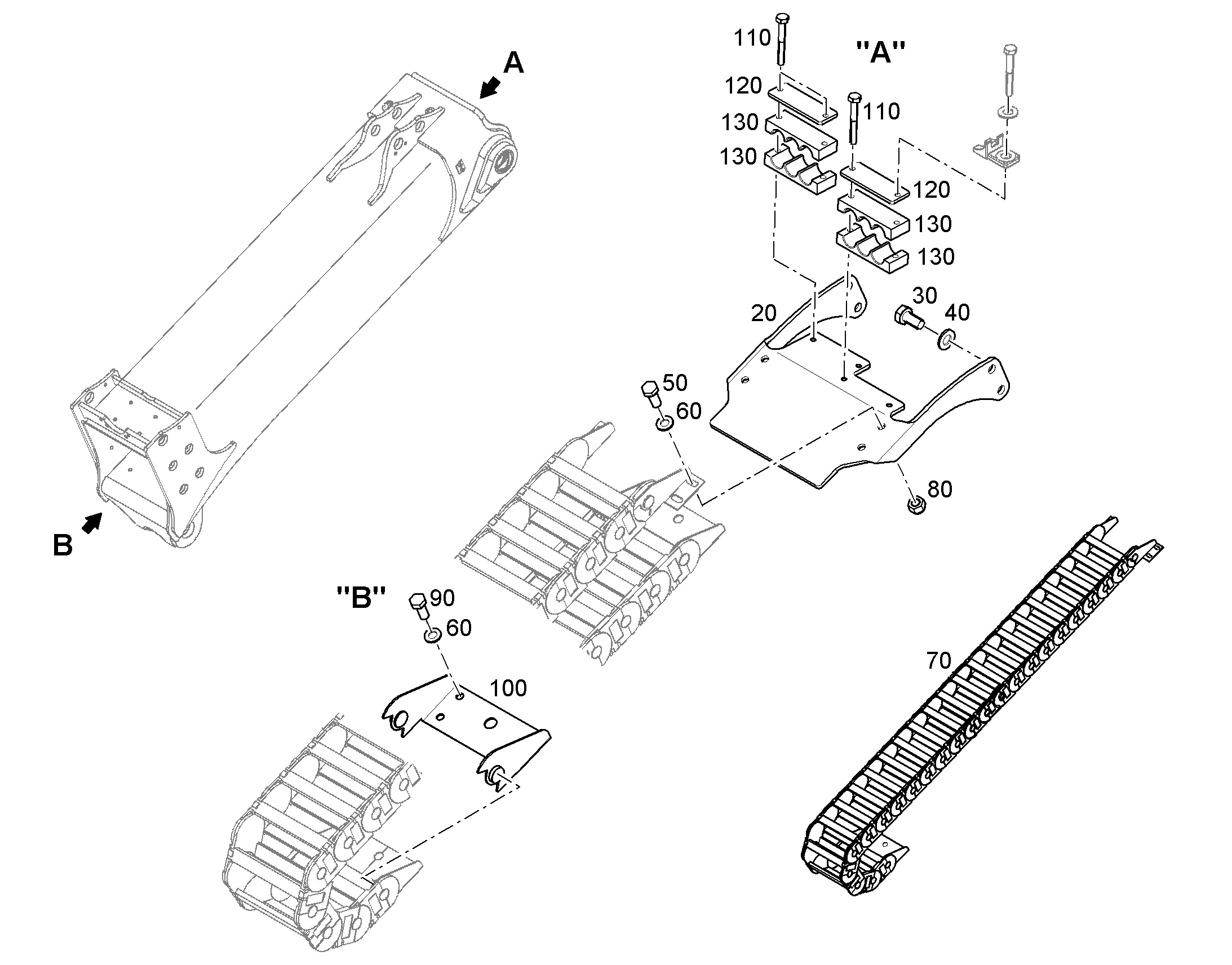 КЛЕММА ПОЛОВИННАЯ 20 20 PA 6 G 12576254 LIEBHERR