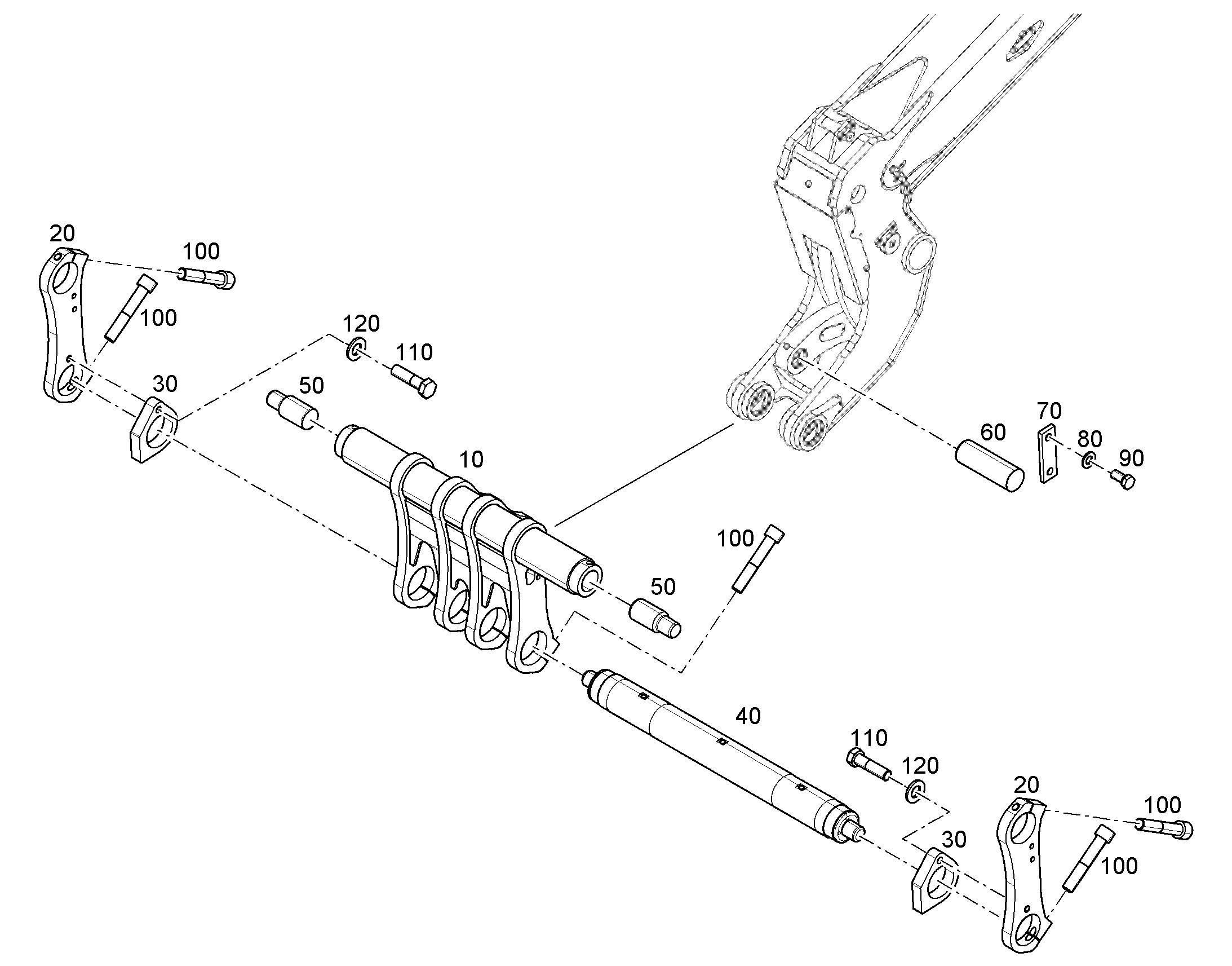 ОГРАНИЧИТЕЛЬ ХОДА 30X120X150 12912247 LIEBHERR