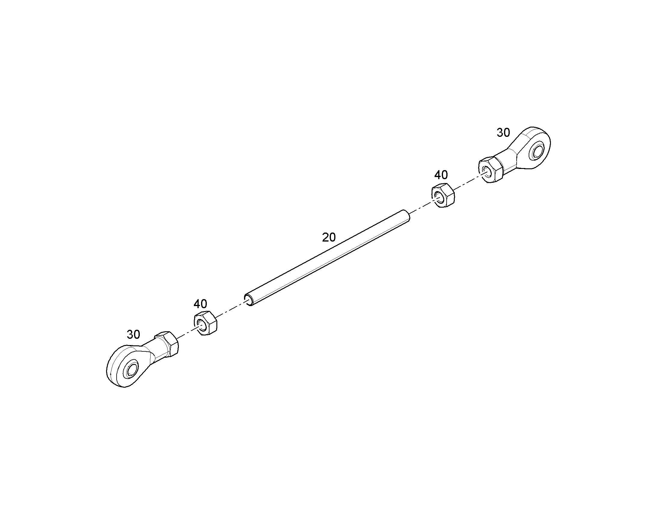 СТЕРЖЕНЬ РЕЗЬБОВОЙ M6X106 STEEL 12819073 LIEBHERR