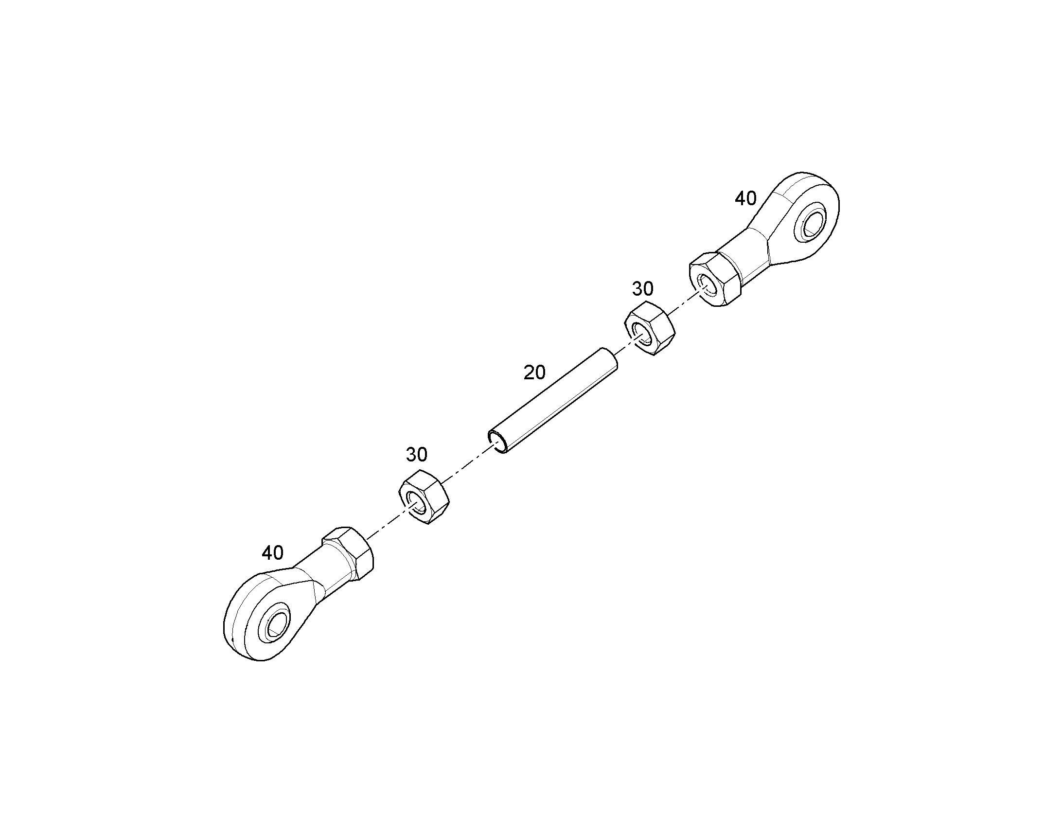 СТЕРЖЕНЬ РЕЗЬБОВОЙ M6X36 STEEL 12819069 LIEBHERR