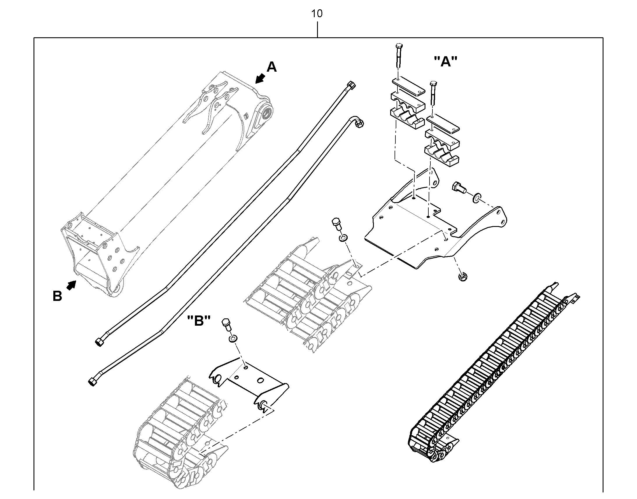 ЦЕПЬ ПЕРЕДАЧИ ЭНЕРГИИ 13543707 LIEBHERR