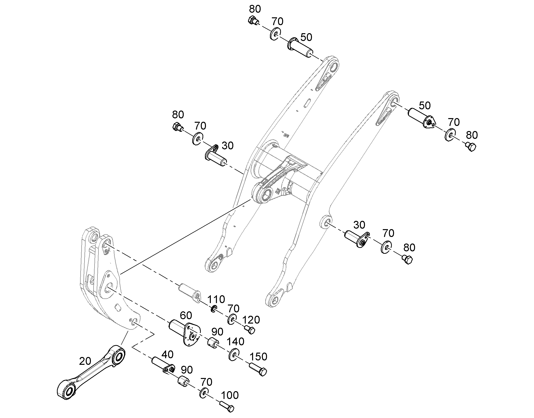 СЕРЬГА СОЕДИНИТЕЛЬНАЯ 12587371 LIEBHERR