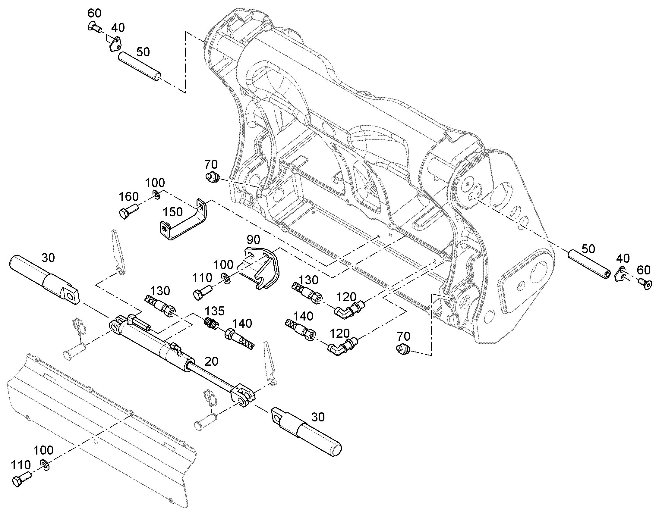 УГОЛЬНИК КРЕПЕЖНЫЙ 13503598 LIEBHERR