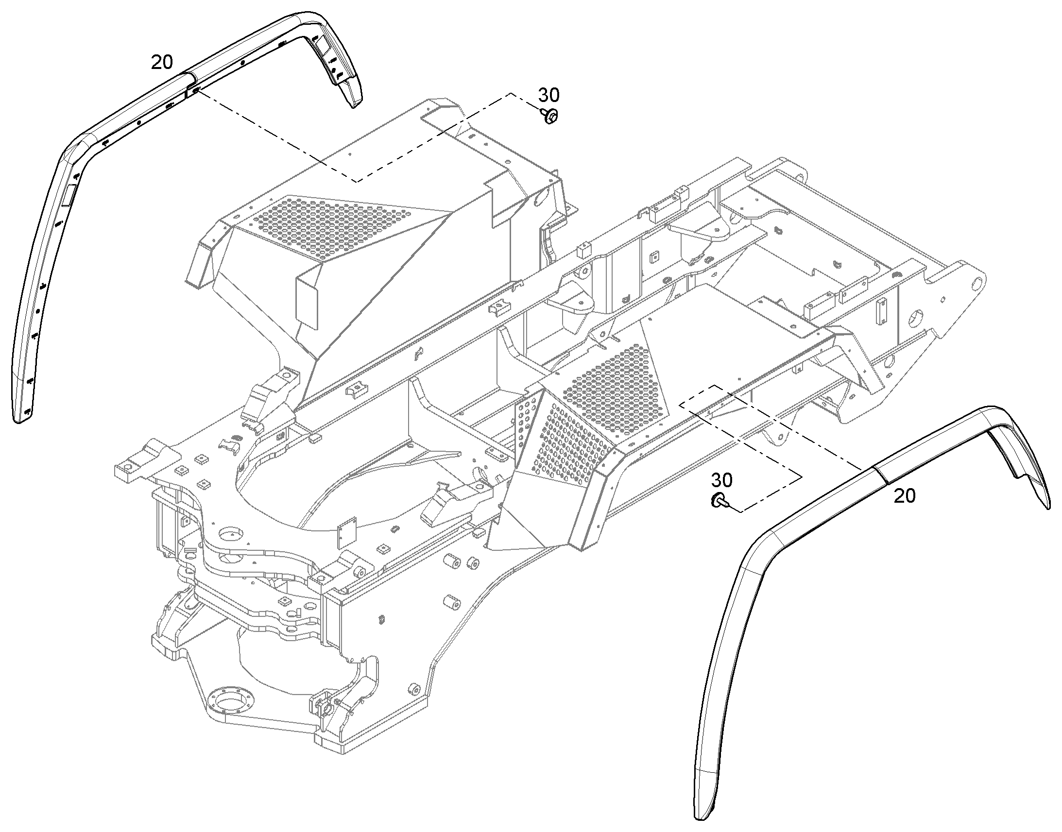 РАСШИРИТЕЛЬ ДЛЯ КОЛЕСНОЙ НИШИ 12854296 LIEBHERR