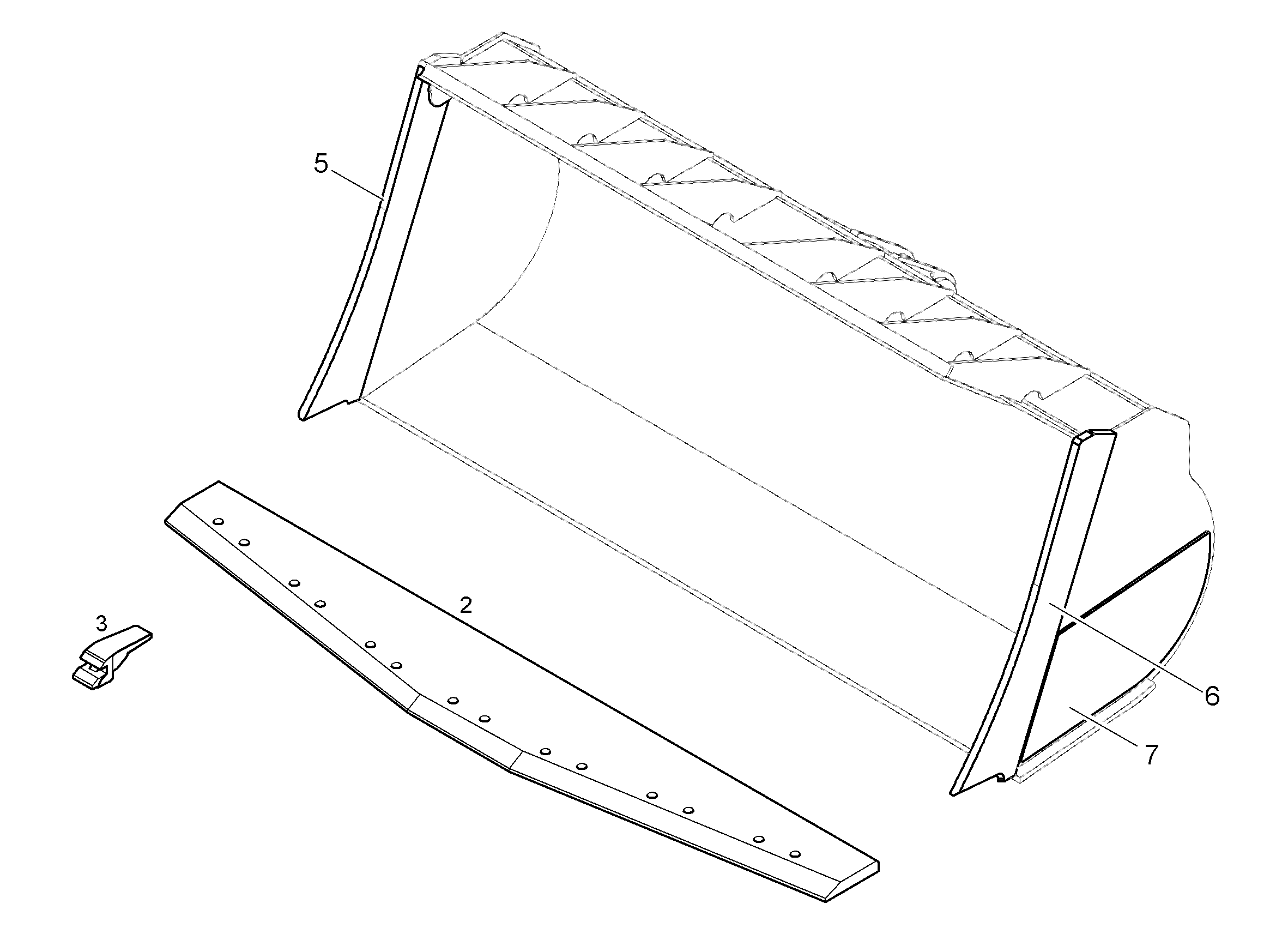 РЕЖУЩАЯ КРОМКА СПРАВА 93024699 LIEBHERR