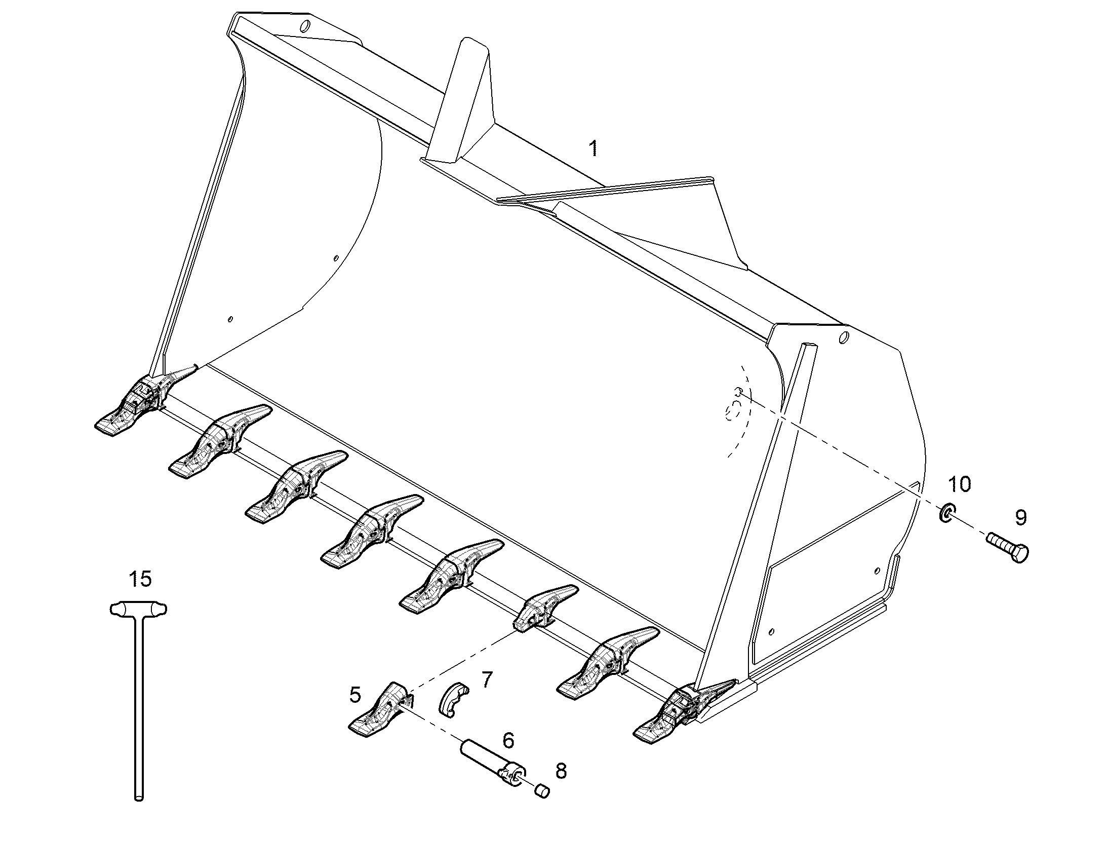 КОВШ HD 3000mm 4,2m³ 11425388 LIEBHERR
