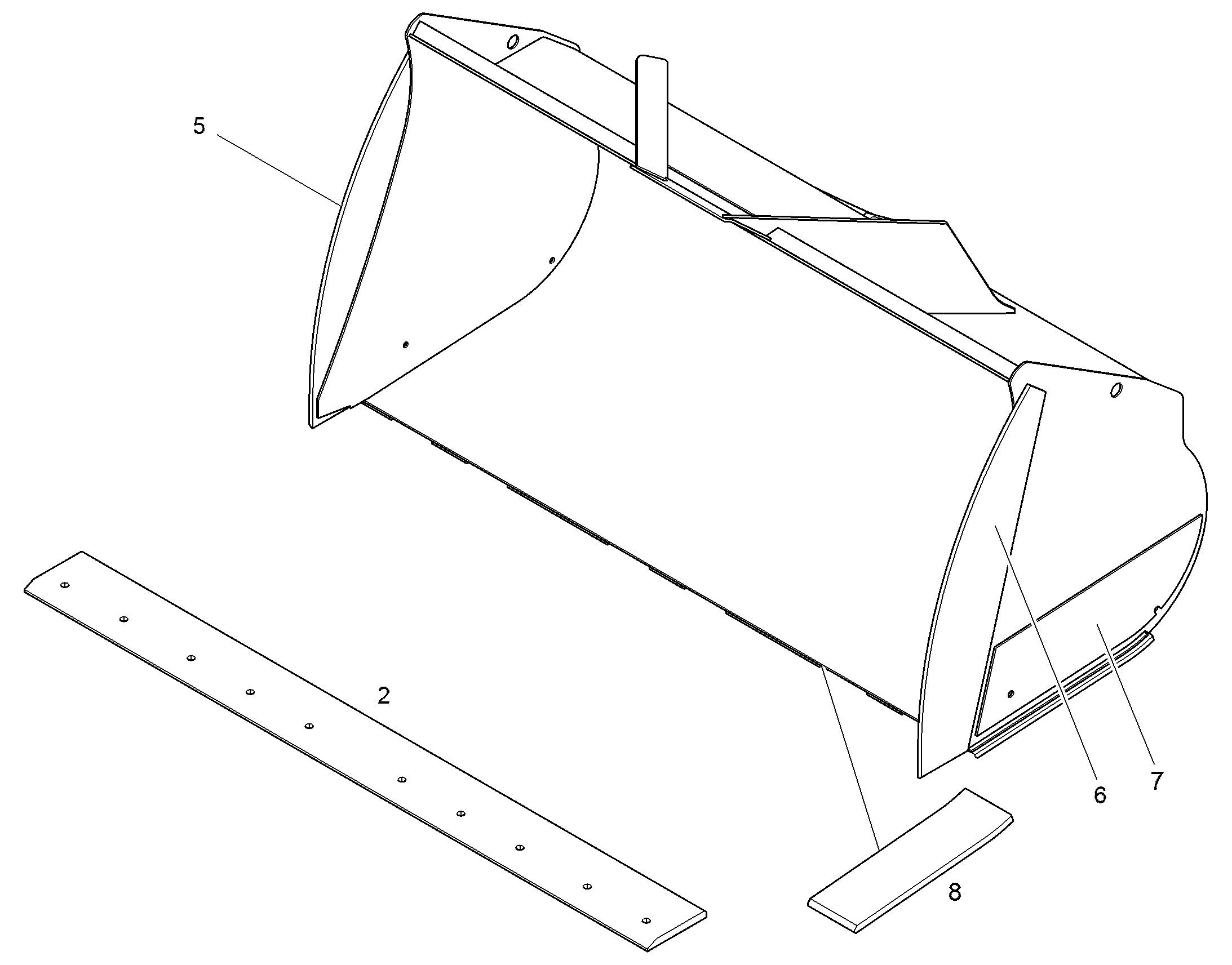 РЕЖУЩАЯ КРОМКА СЛЕВА 25X328X1413 12455955 LIEBHERR