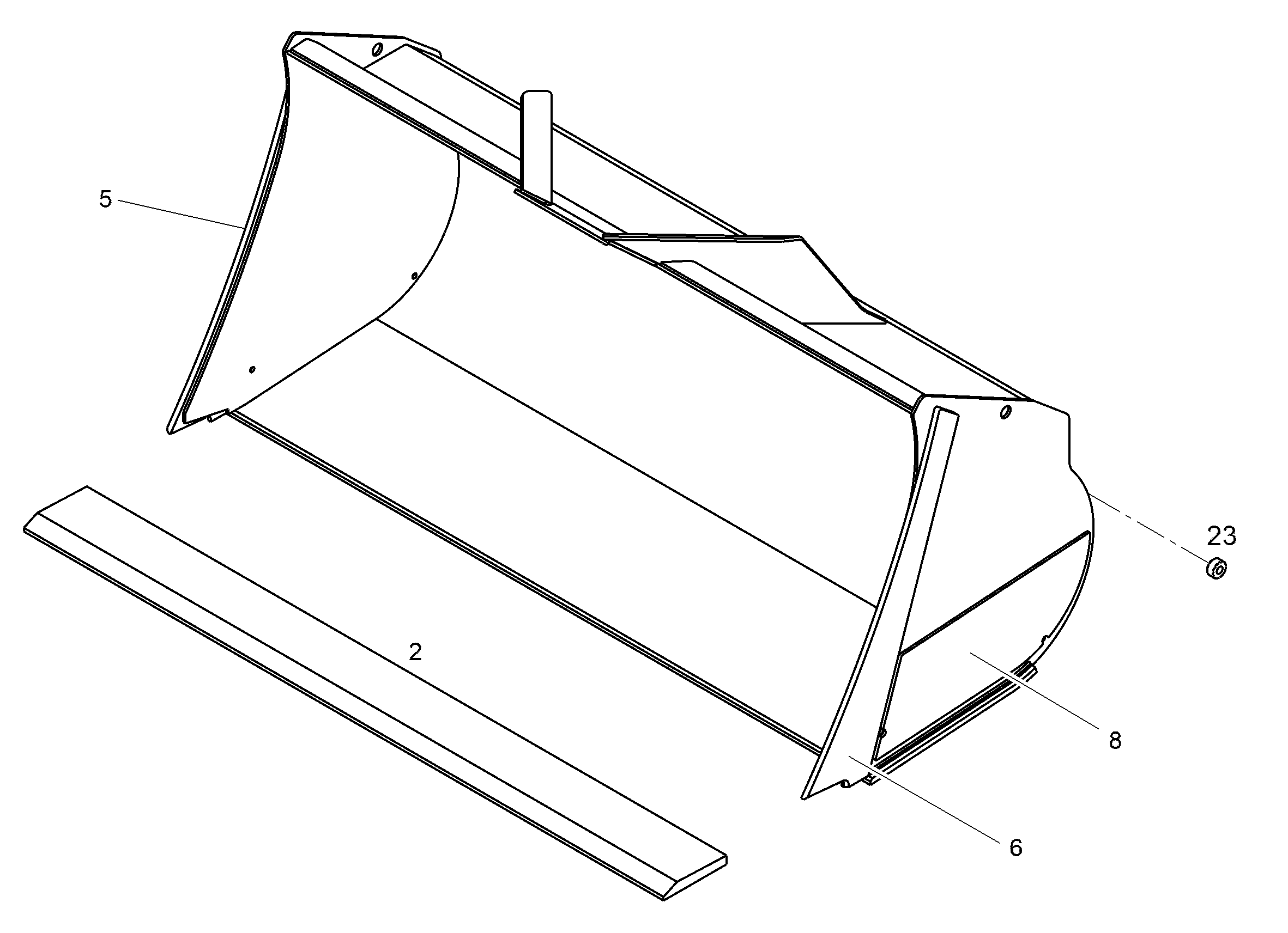 РЕЖУЩАЯ КРОМКА СЛЕВА 25X300X1500 11350149 LIEBHERR