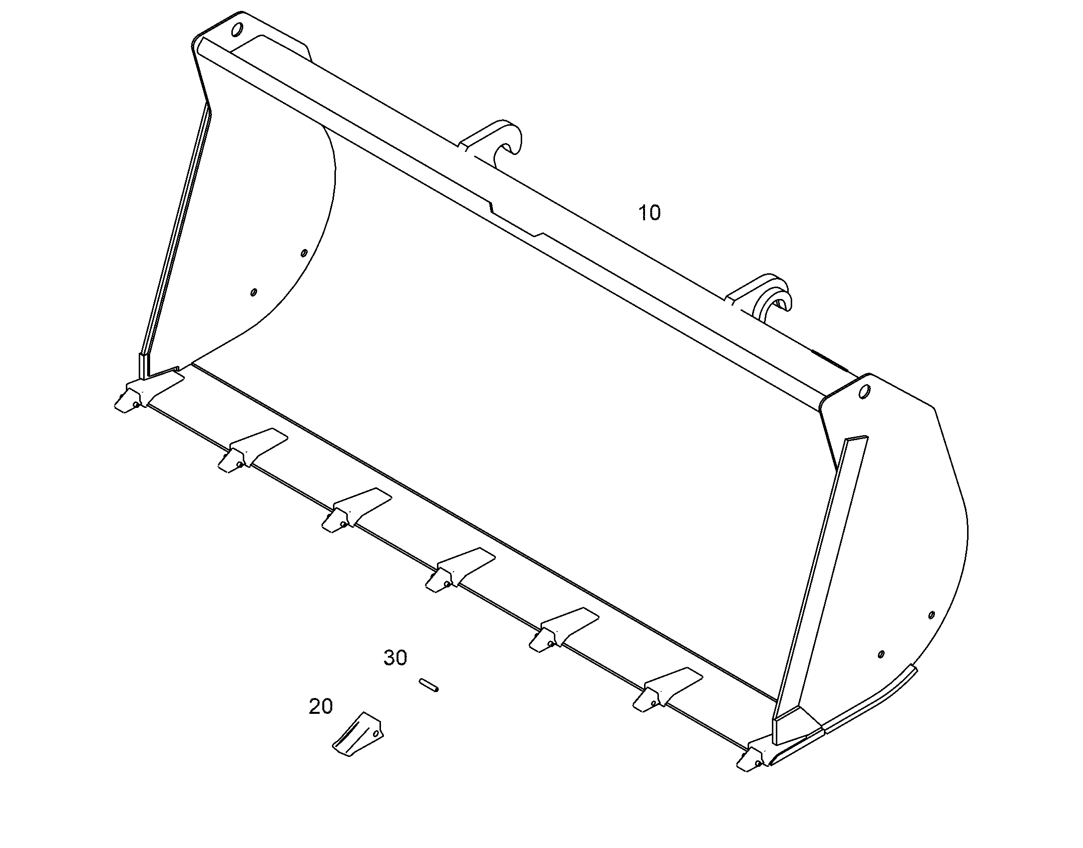 КОВШ 2400mm 1,4m³ 12980285 LIEBHERR