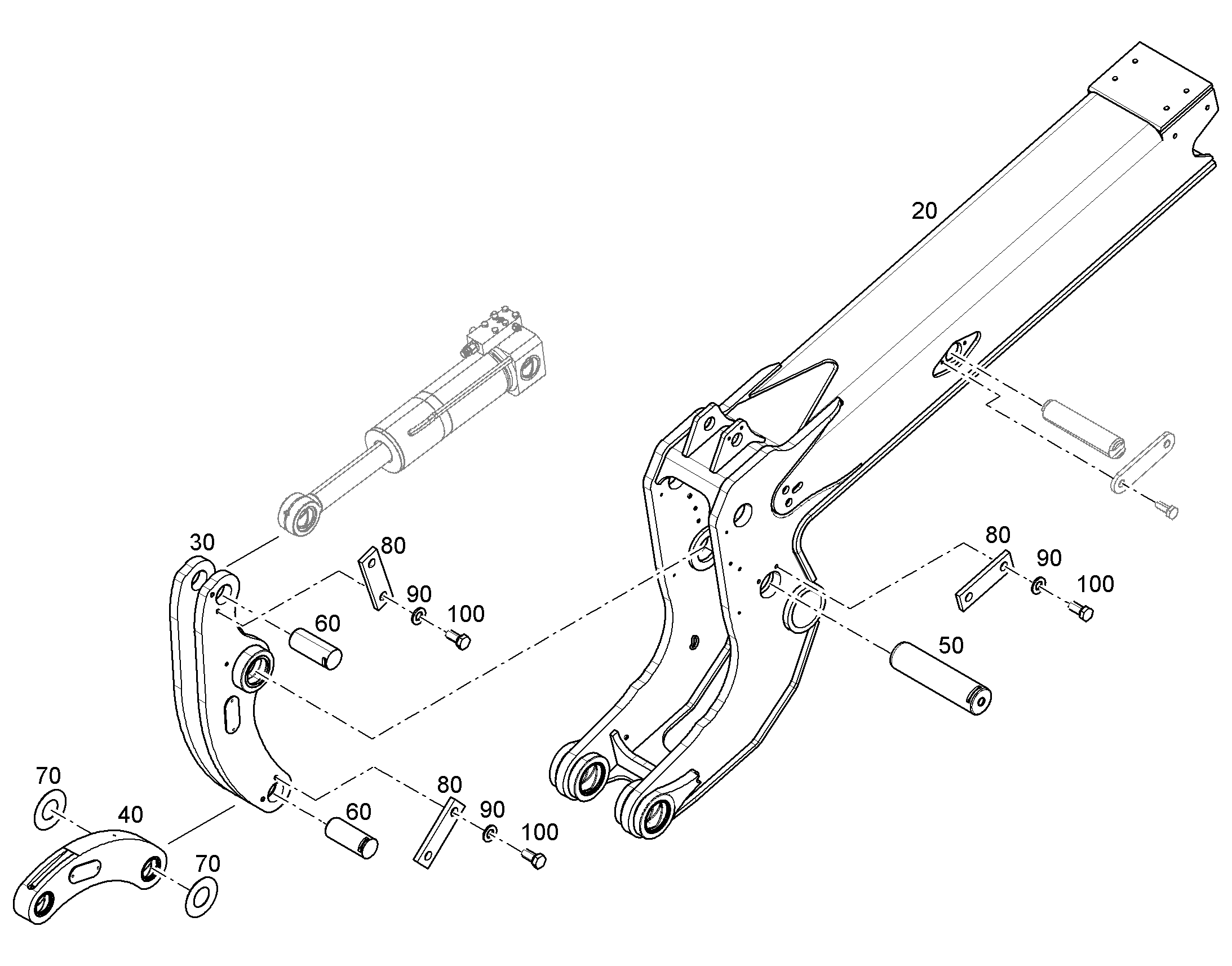 EXTENSION STROKE 12856777 LIEBHERR