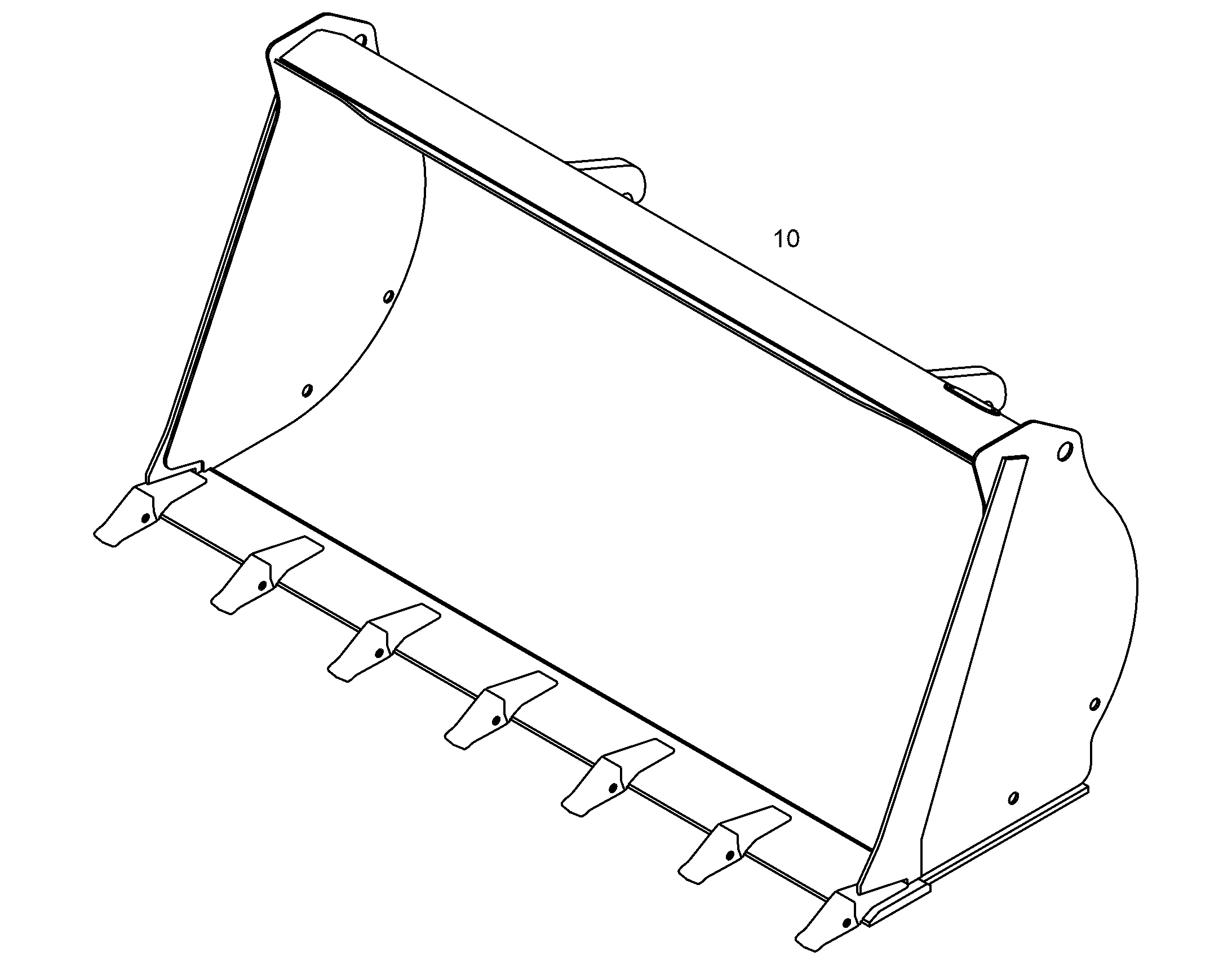 КОВШ 1800mm 0,7m³ 12920394 LIEBHERR