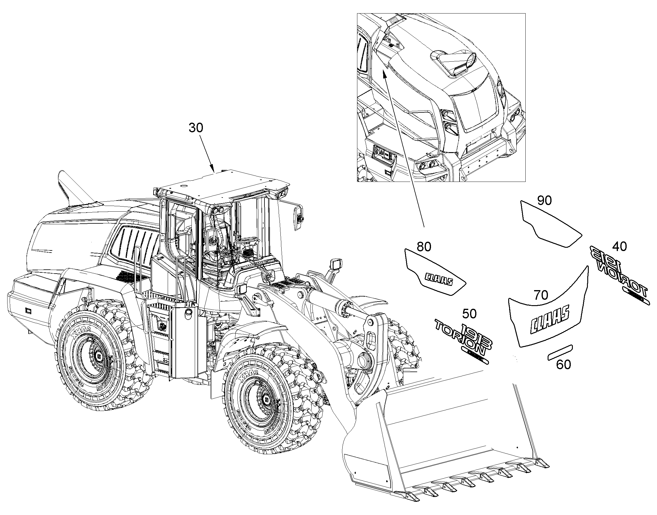 ТАБЛИЧКА TORION 1913 486mmX185mm 13526369 LIEBHERR