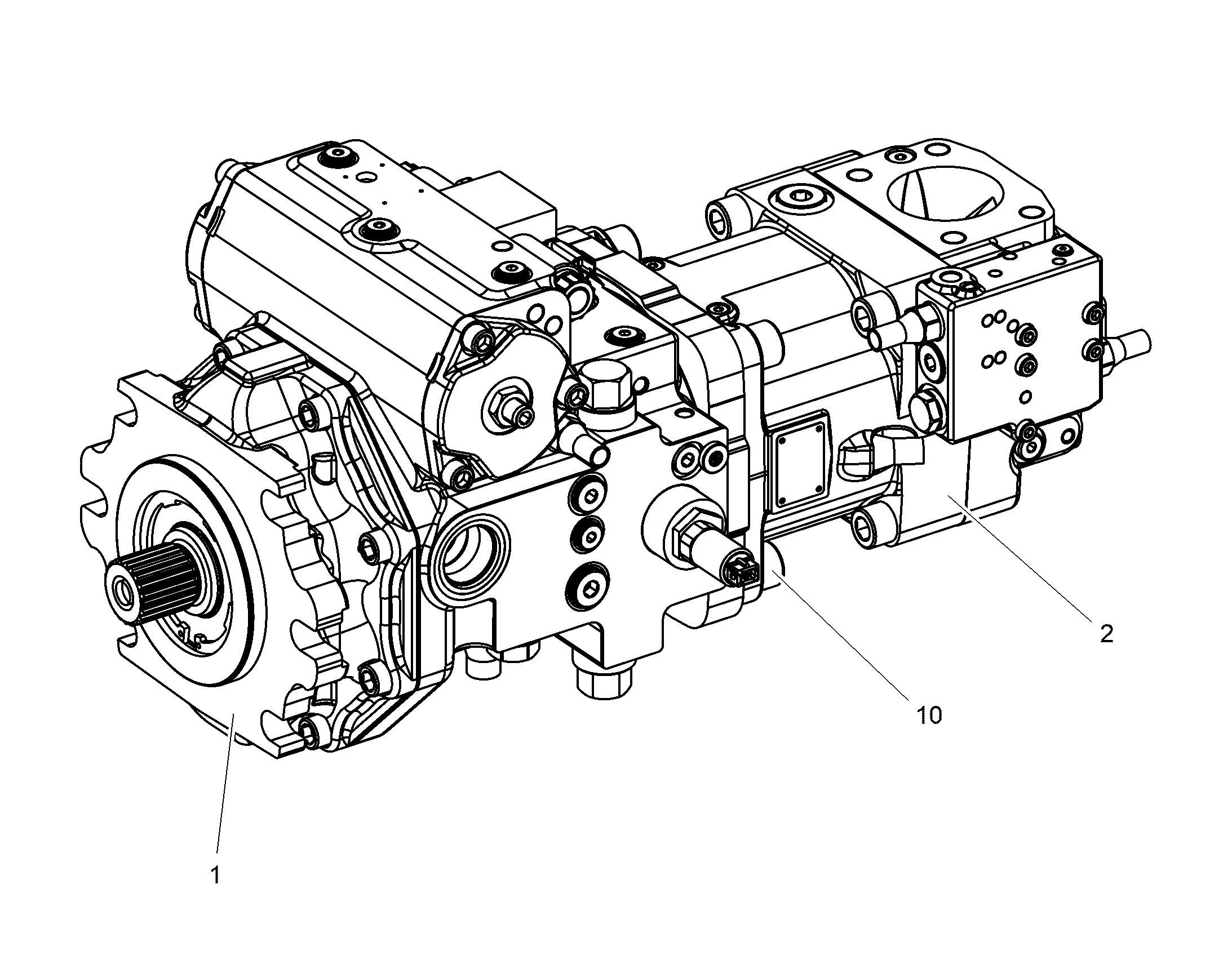 ГИДРОНАСОС РЕГУЛИРОВОЧНЫЙ A4VG 145cm³/U 12240658 LIEBHERR