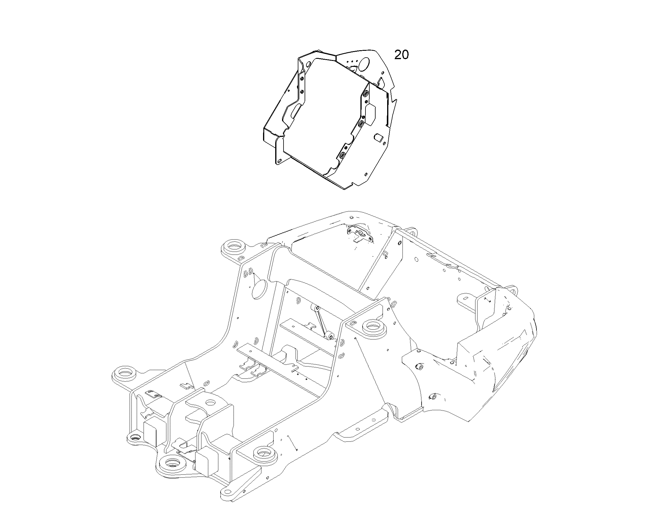 ОПОРА РАДИАТОРА 12933233 LIEBHERR
