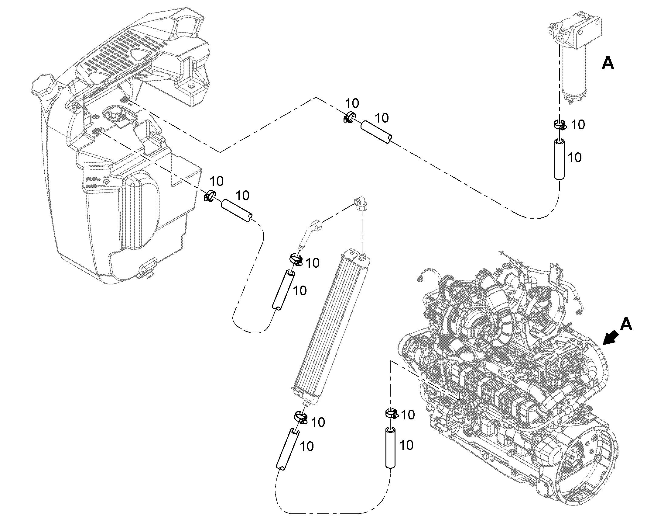 ТОПЛИВНАЯ СИСТЕМА МОНТАЖ 13566816 LIEBHERR