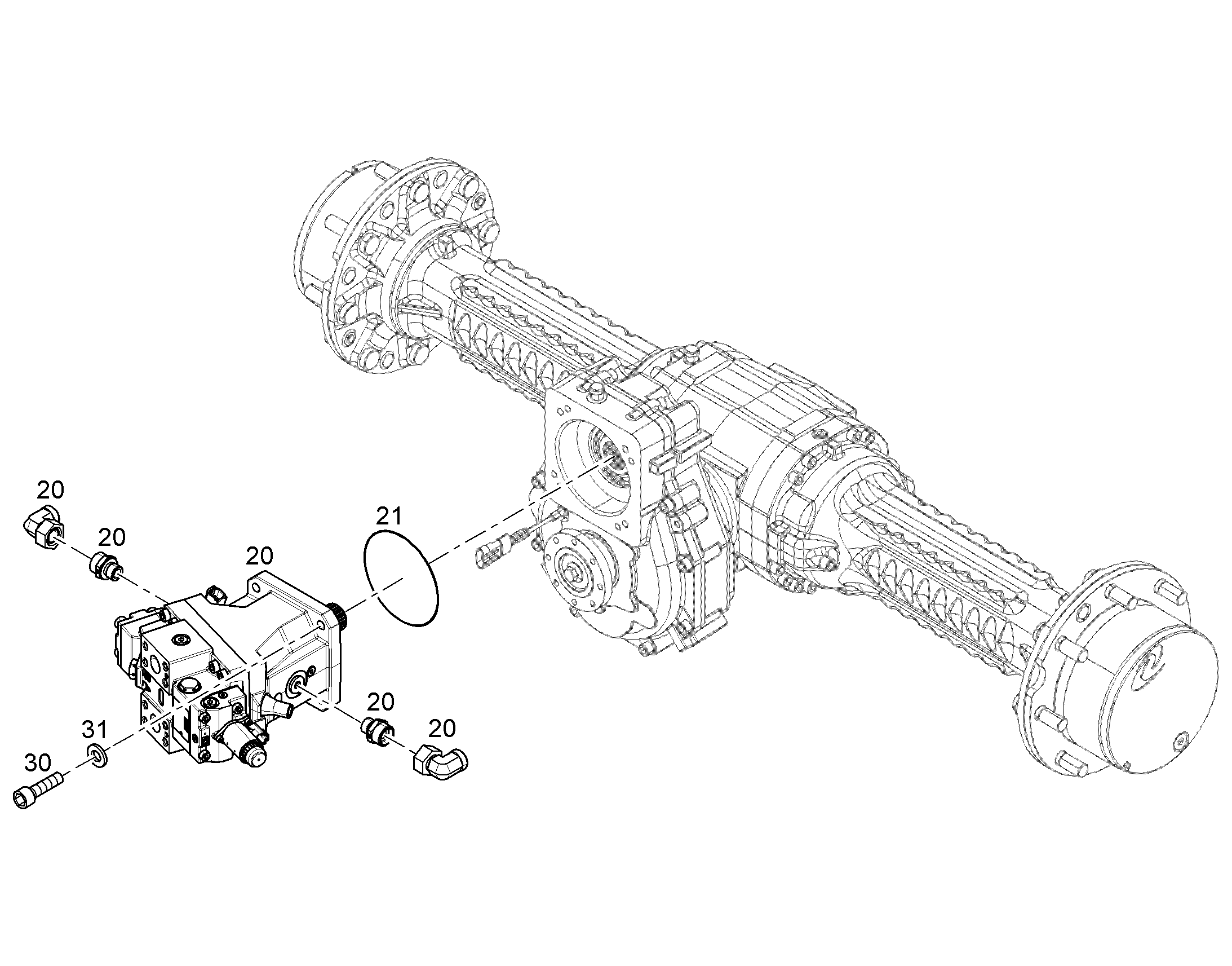 ПРЕДВАР.МОНТАЖ ХОД.ДВИГАТЕЛЬ 12891120 LIEBHERR