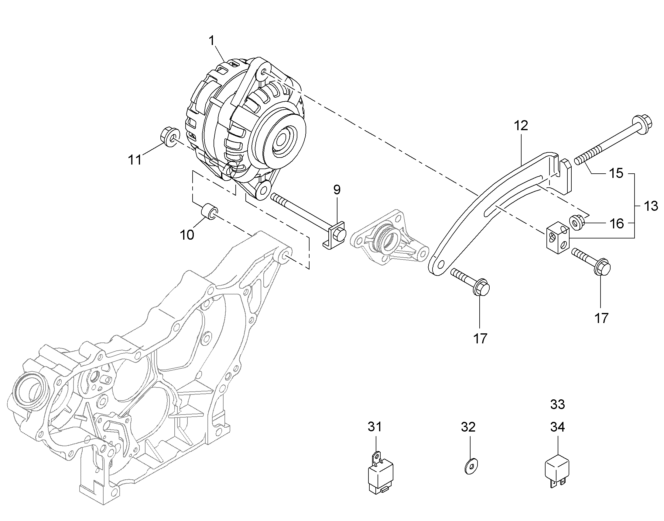 НАТЯЖНОЕ УСТРОЙСТВО РЕМНЯ 12283250 LIEBHERR